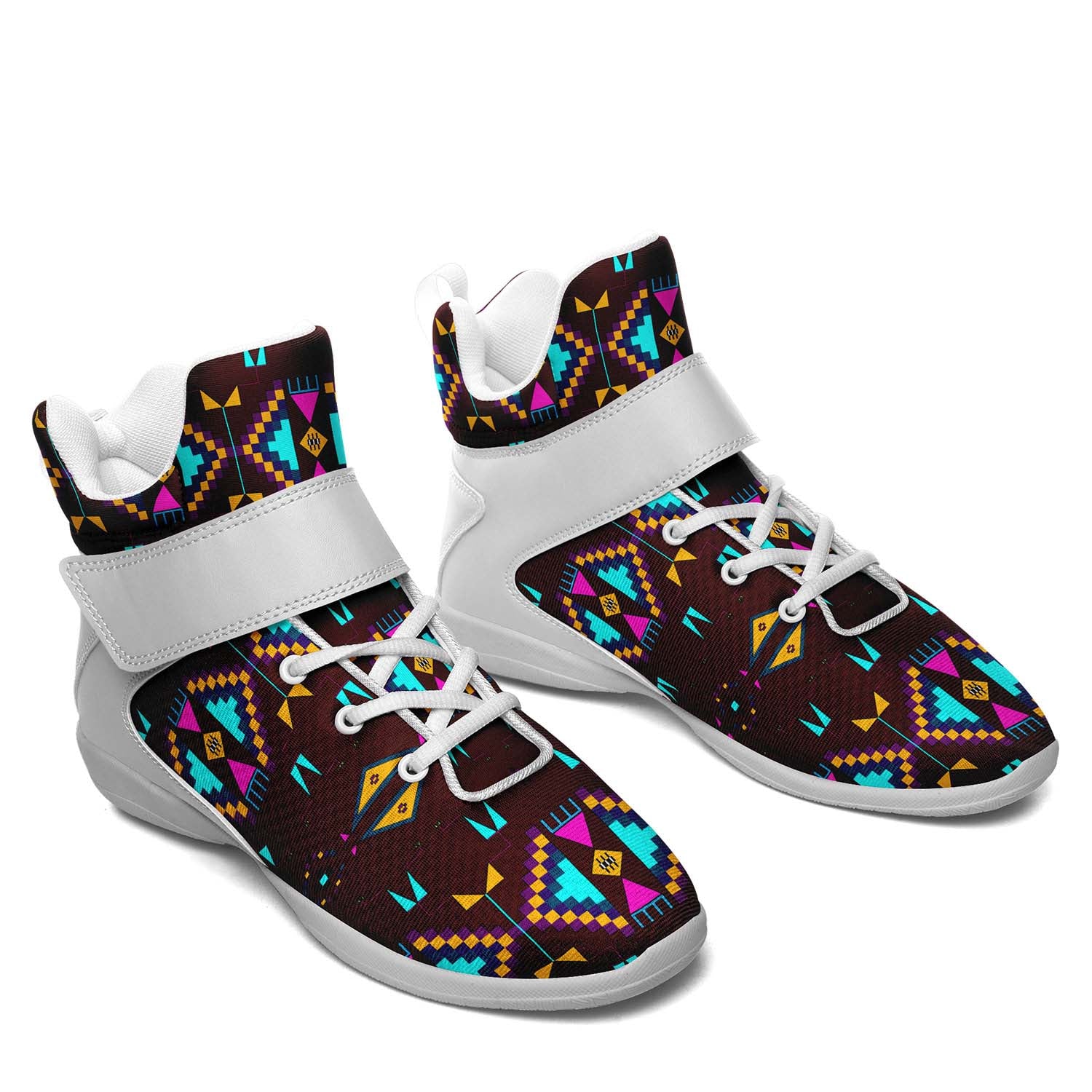 Rite of Passage Pemmican Berry Ipottaa Basketball / Sport High Top Shoes - White Sole