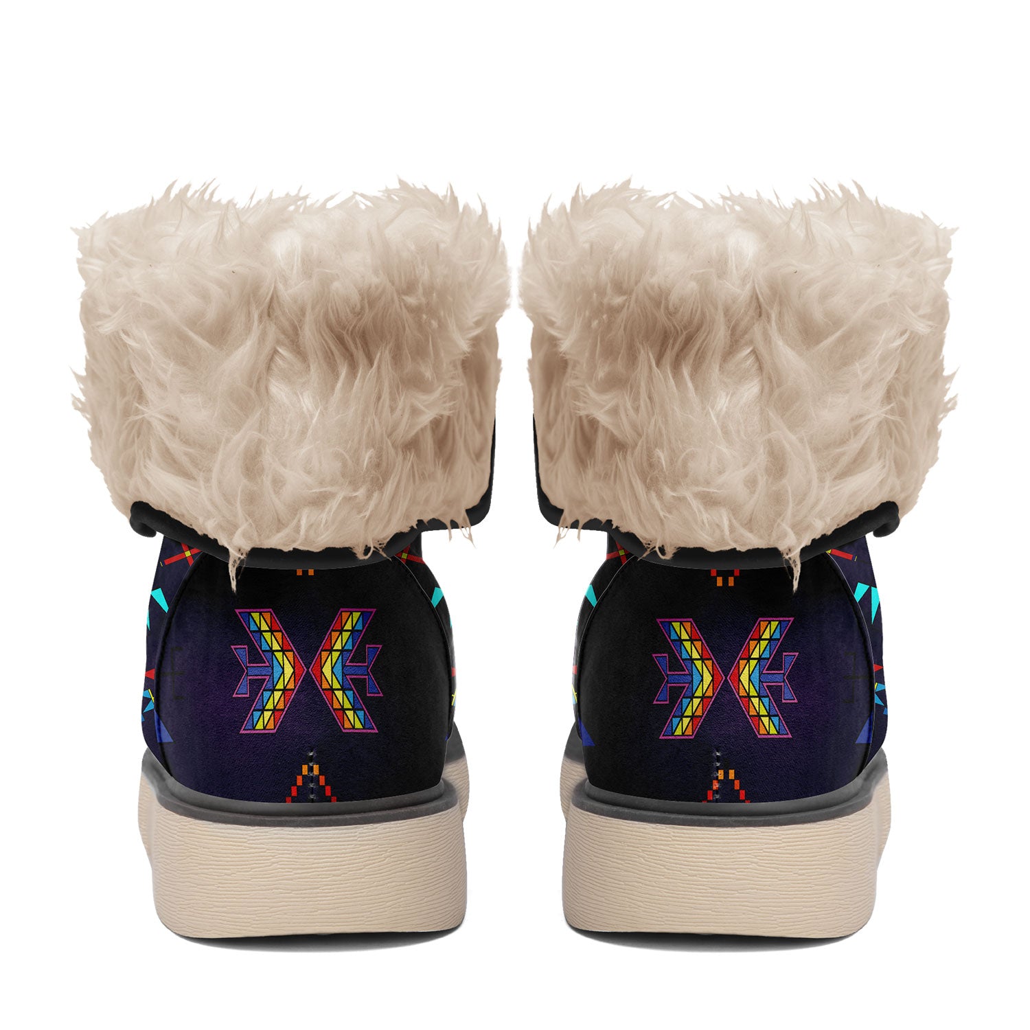 Rainy Chief Rainbow Dark Purple Polar Winter Boots