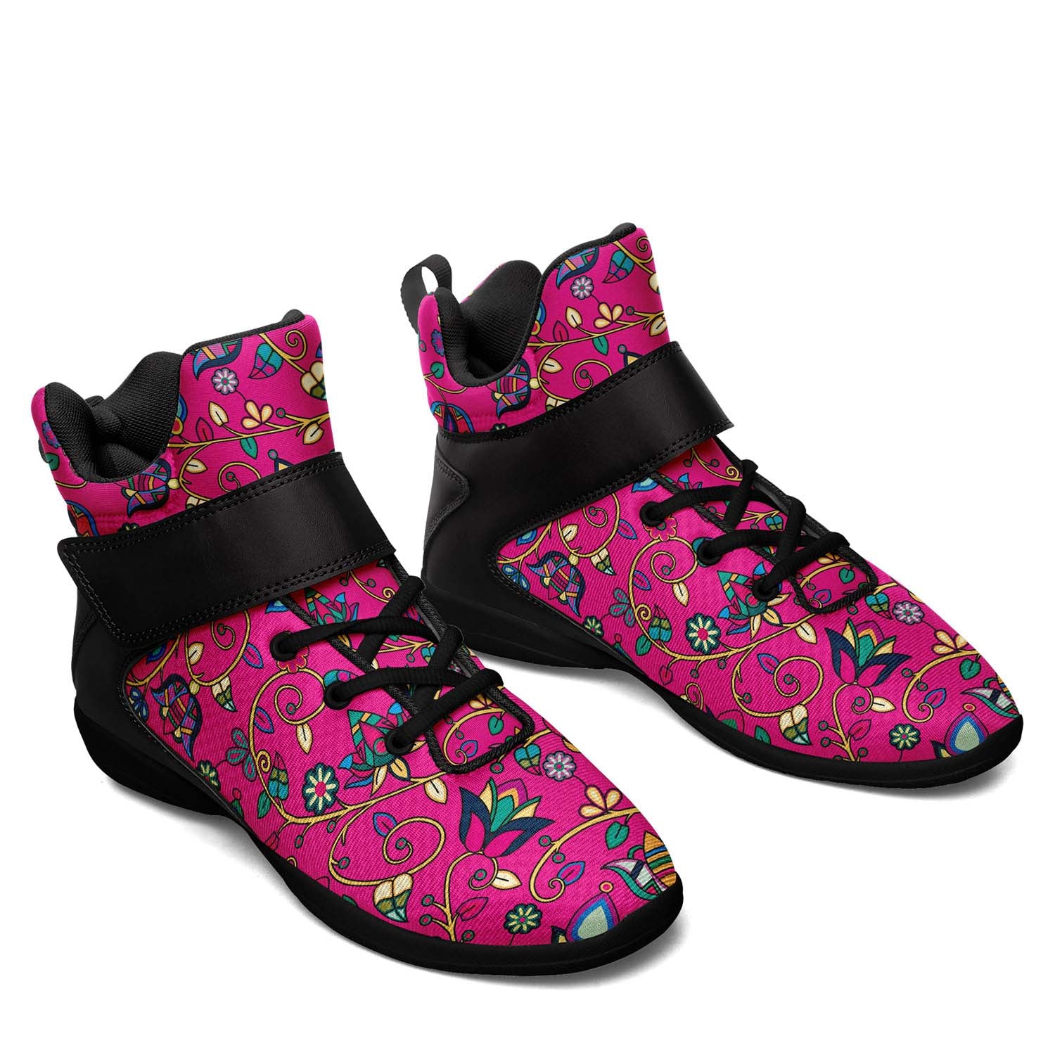 Thorny Path Pink Ipottaa Basketball / Sport High Top Shoes - Black Sole