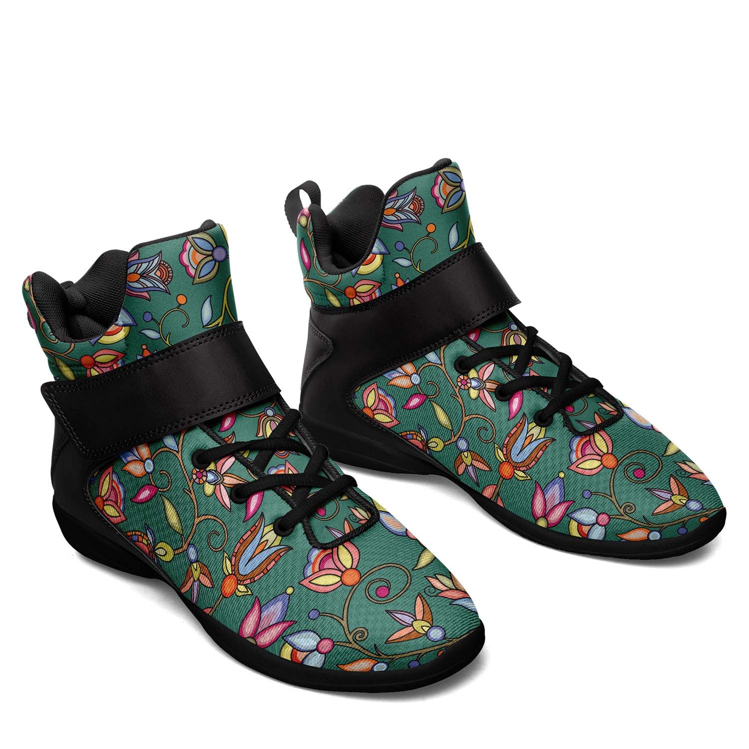 Buffalo Bloom Pond Reflection Ipottaa Basketball / Sport High Top Shoes - Black Sole