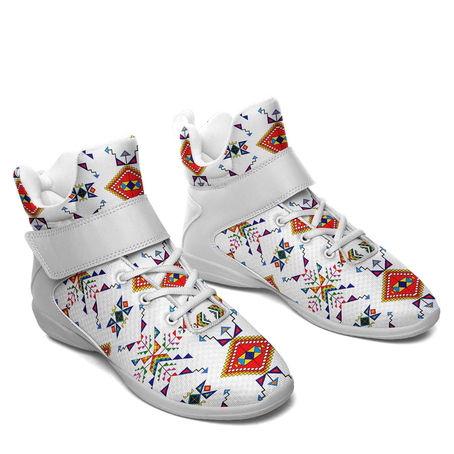 Buffalo Jump White Ipottaa Basketball / Sport High Top Shoes - White Sole