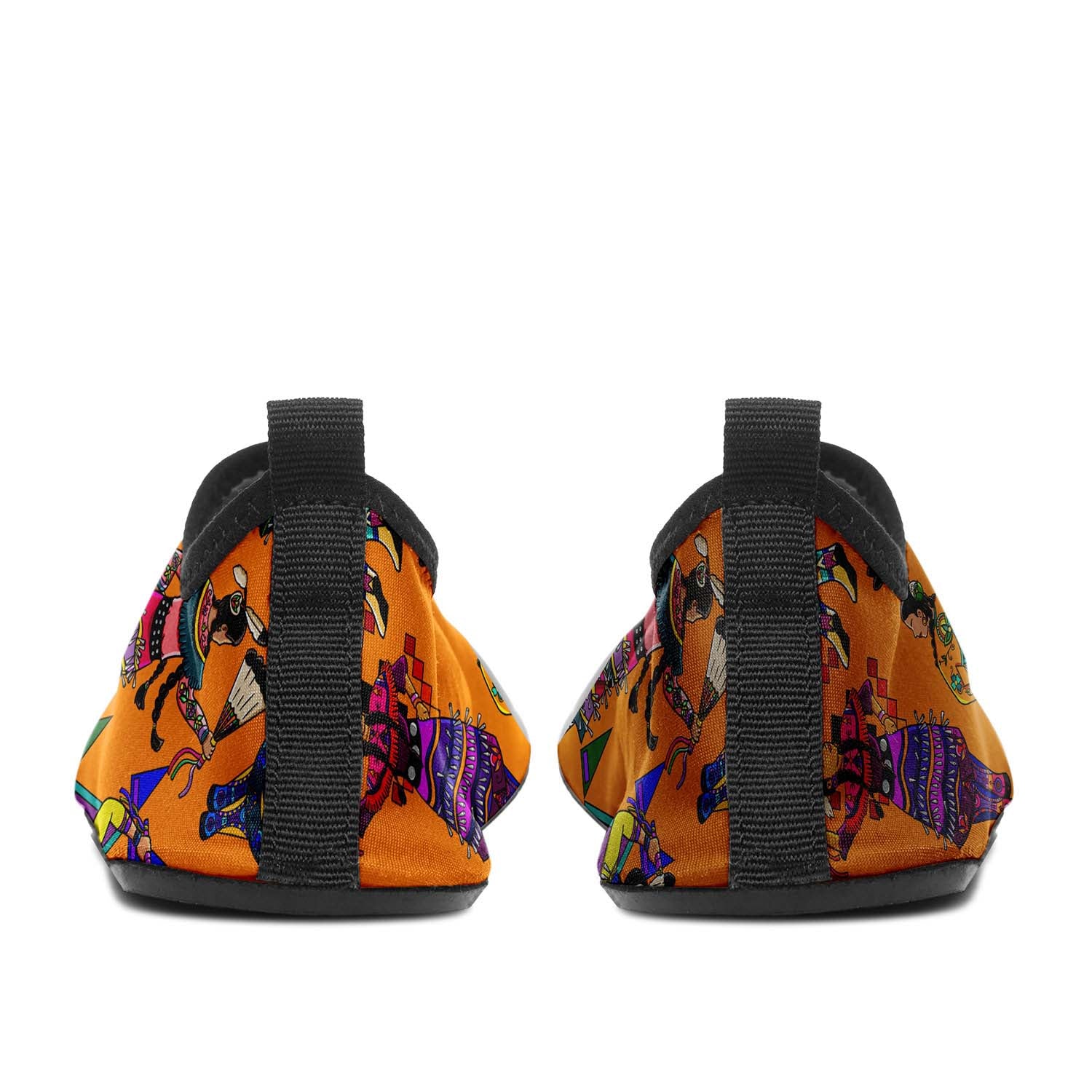 Women's Jingle Dancers Orange Sockamoccs