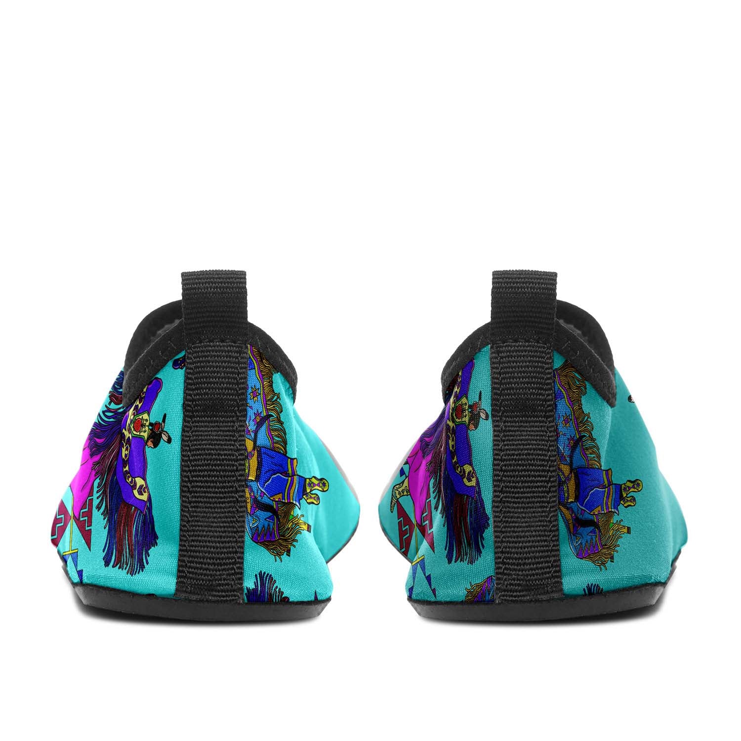 Women's Fancy Dancers Turquoise Sockamoccs