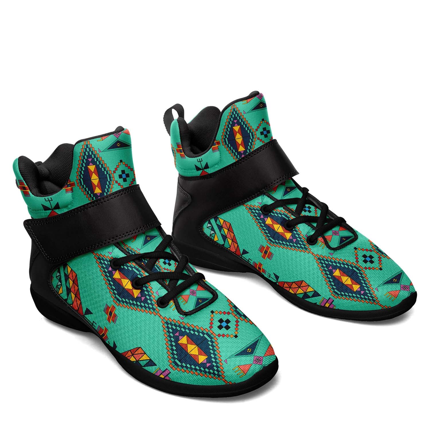 Travois Tipi Smoky Sky Ipottaa Basketball / Sport High Top Shoes - Black Sole
