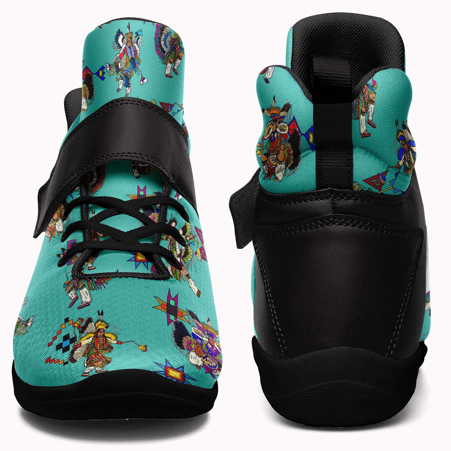 Men's Fancy Dancers Eggshell Blue Ipottaa Basketball / Sport High Top Shoes - Black Sole