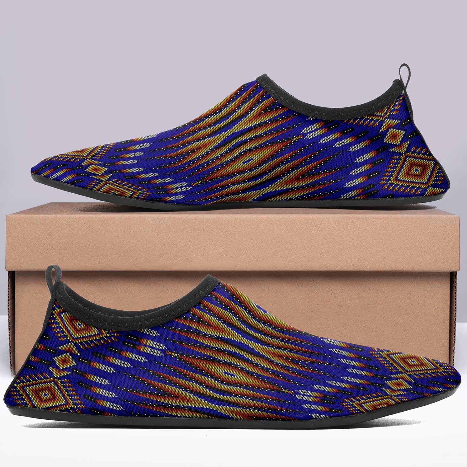 Fire Feather Blue Sockamoccs
