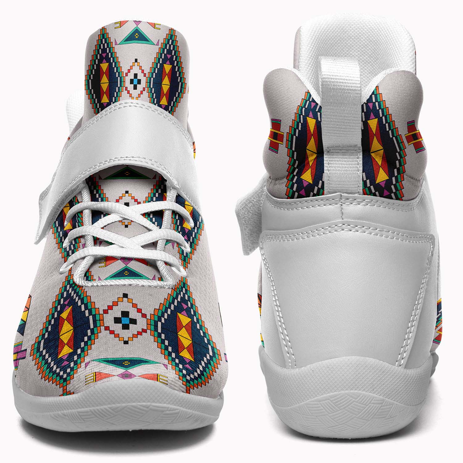 Travois Tipi Grey Ipottaa Basketball / Sport High Top Shoes - White Sole