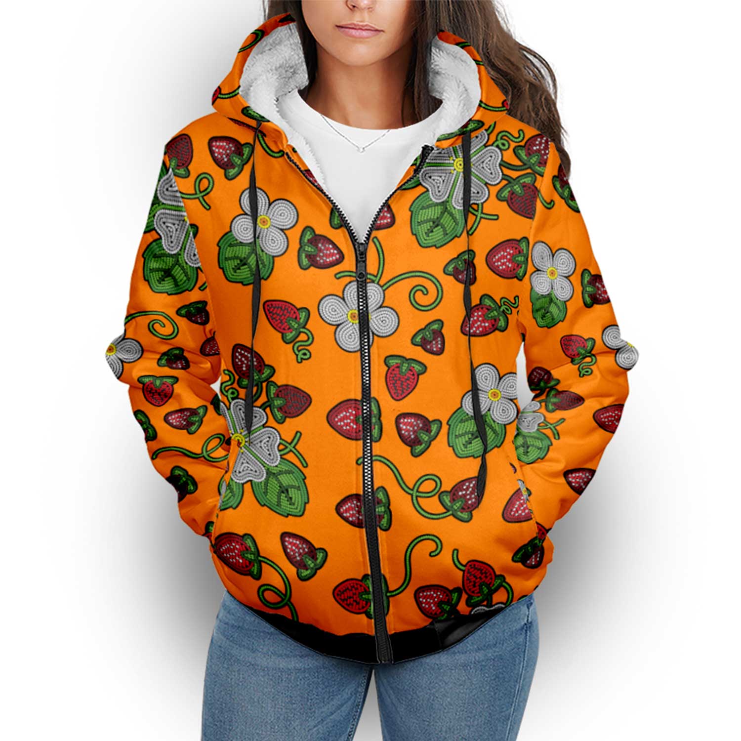 Strawberry Dreams Carrot Sherpa Hoodie