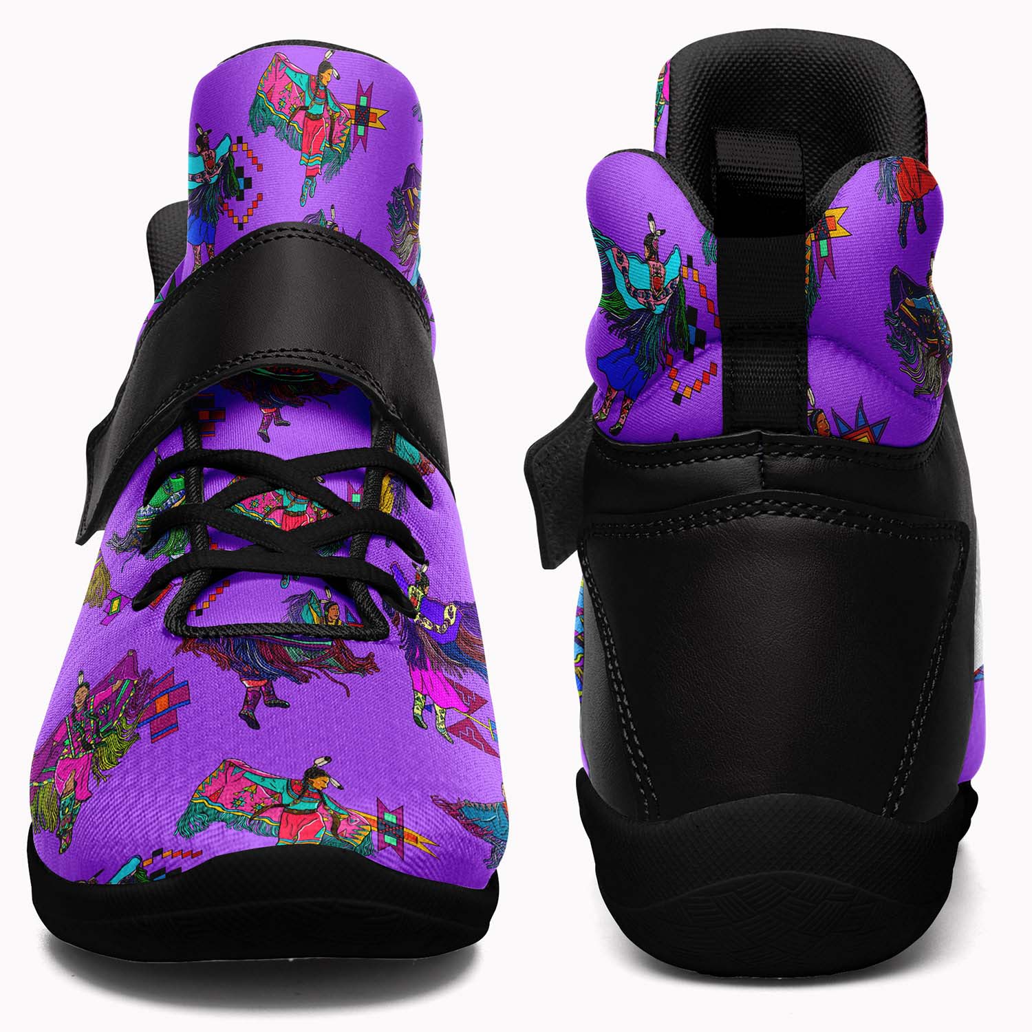Women's Fancy Dancers Purple Ipottaa Basketball / Sport High Top Shoes - Black Sole