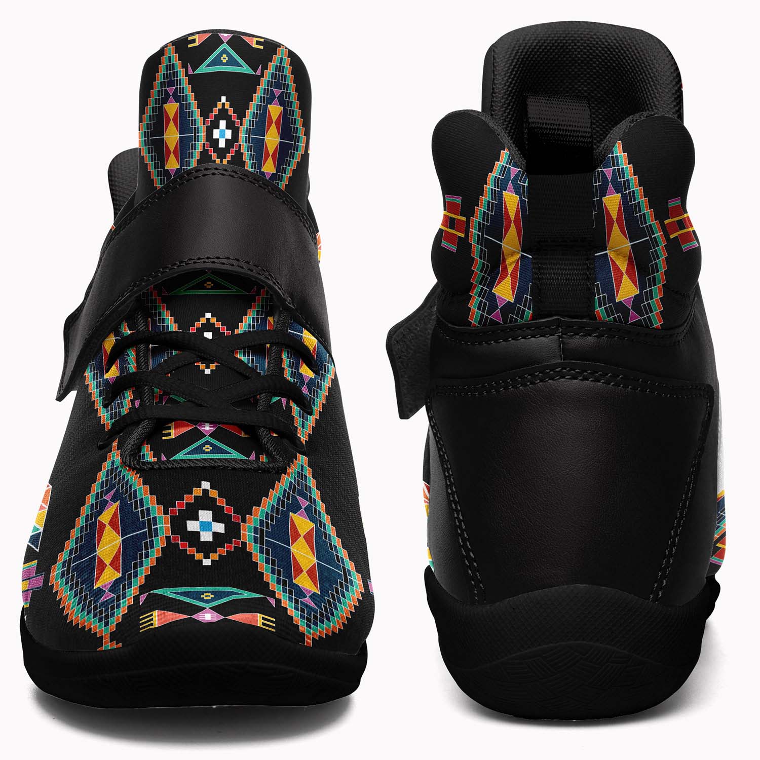 Travois Tipi Black Ipottaa Basketball / Sport High Top Shoes - Black Sole