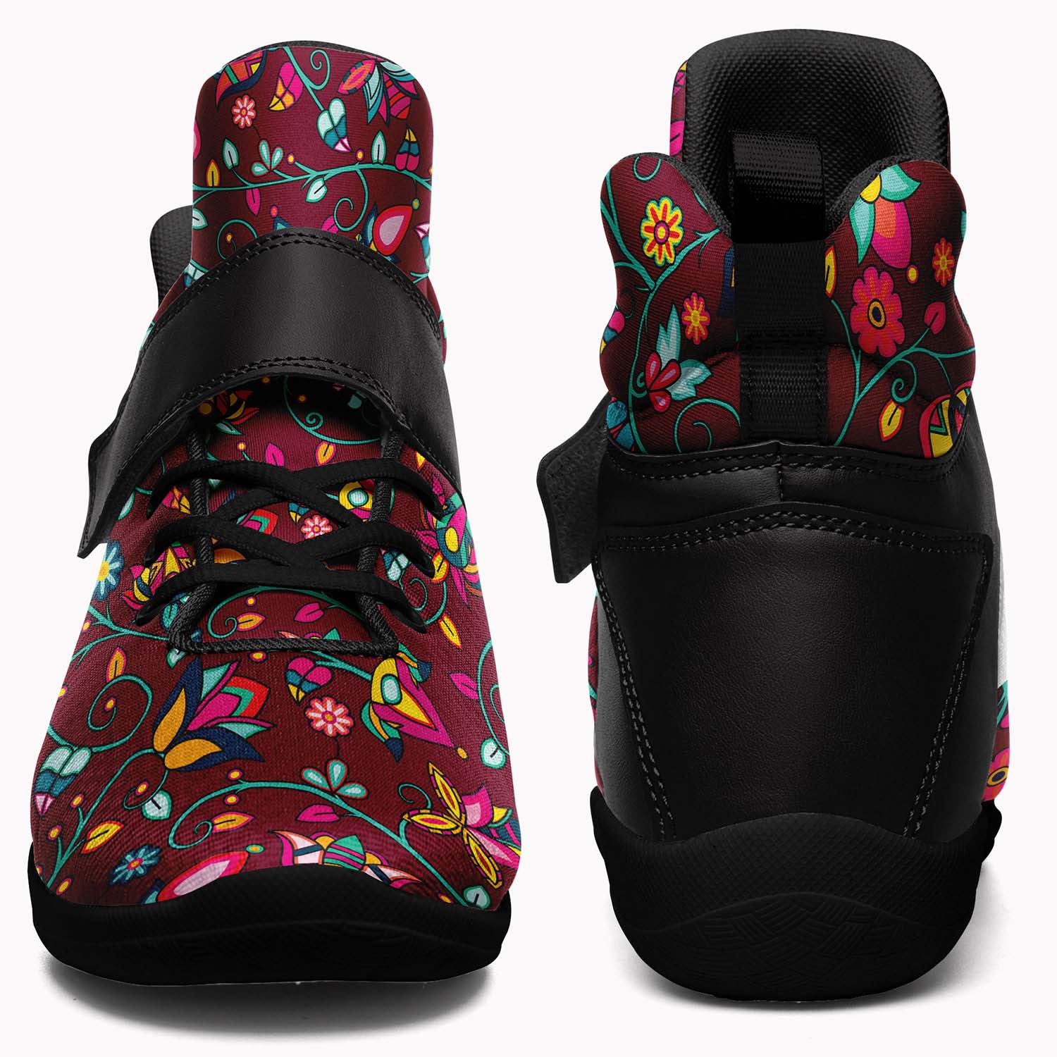 Thorny Path Cranberry Ipottaa Basketball / Sport High Top Shoes - Black Sole