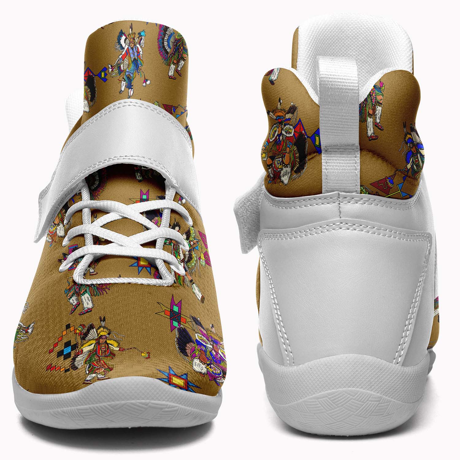 Men's Fancy Dancer Earth Ipottaa Basketball / Sport High Top Shoes - White Sole