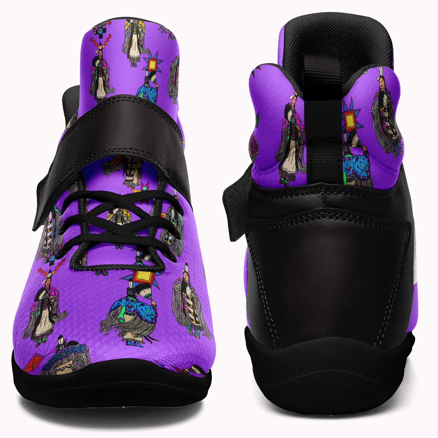 Women's Tradish Dancers Purple Ipottaa Basketball / Sport High Top Shoes - Black Sole