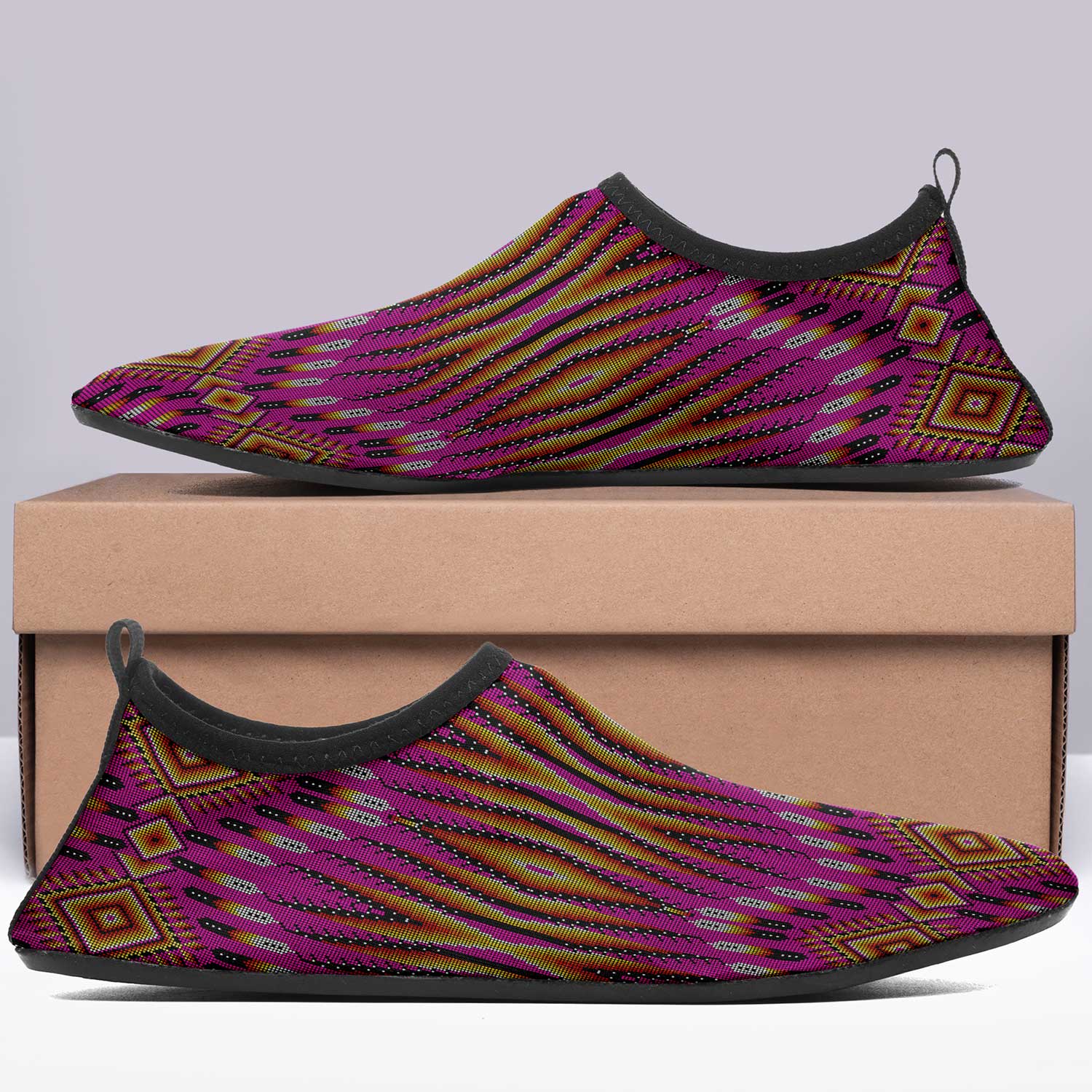 Fire Feather Pink Sockamoccs