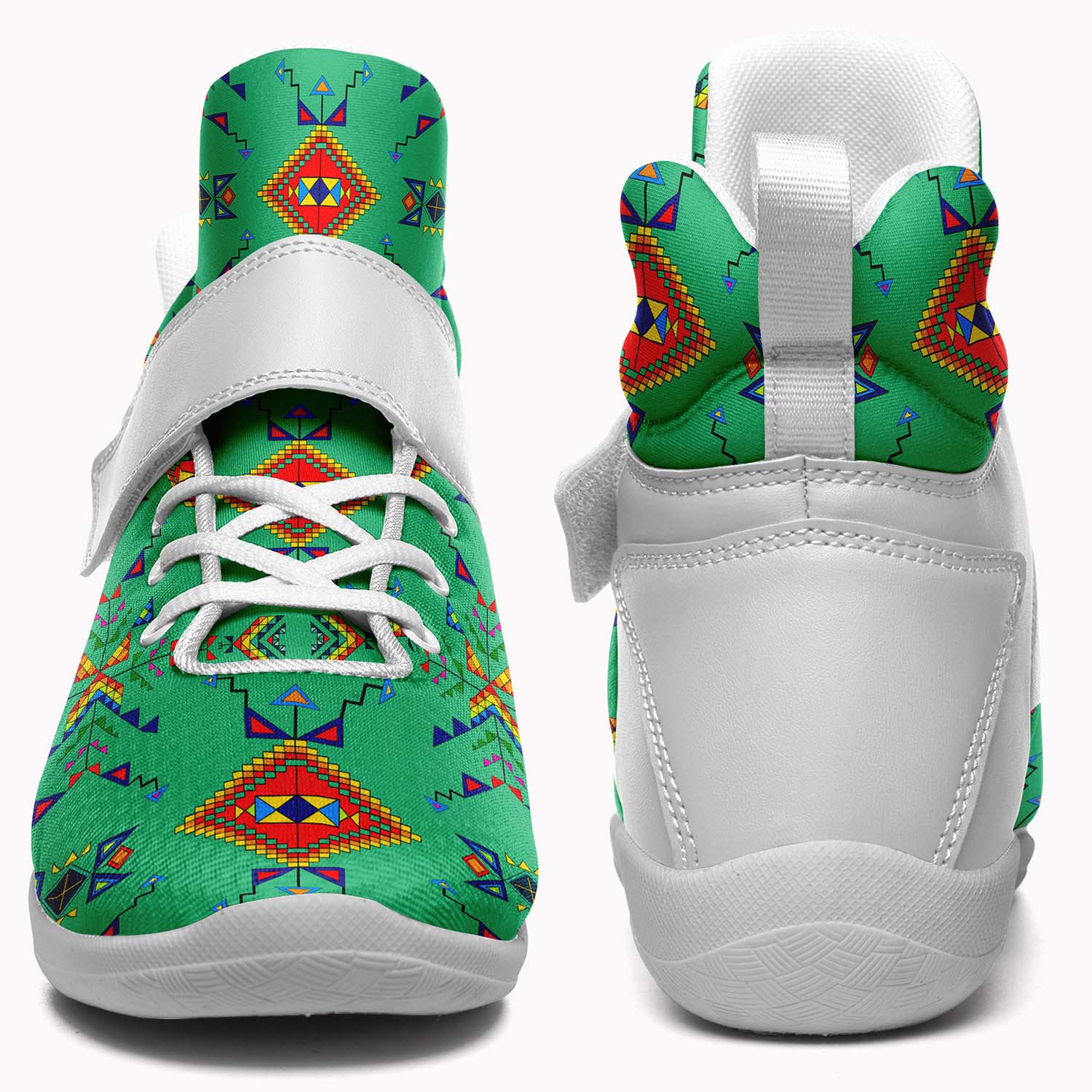 Buffalo Jump Sage Ipottaa Basketball / Sport High Top Shoes - White Sole