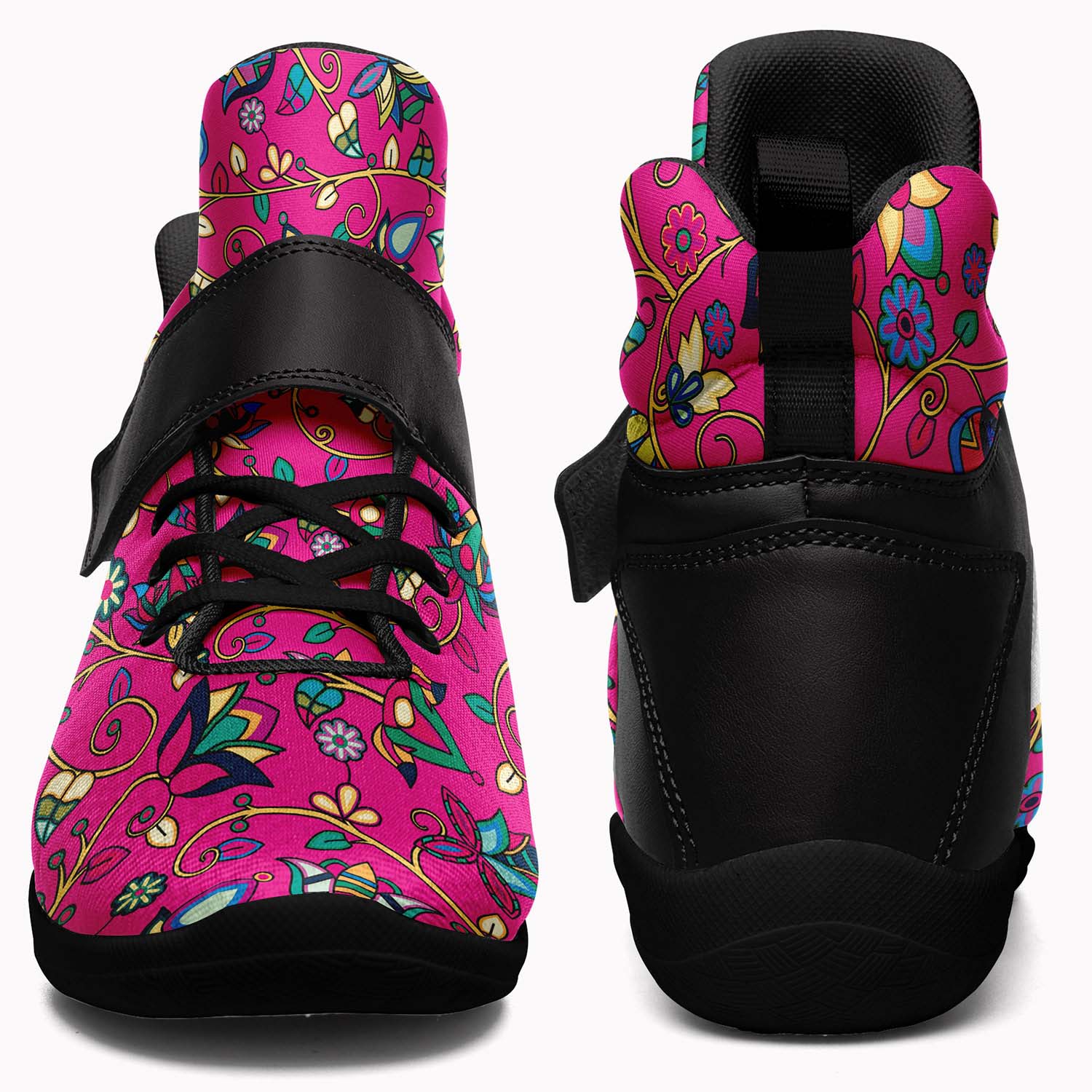 Thorny Path Pink Ipottaa Basketball / Sport High Top Shoes - Black Sole