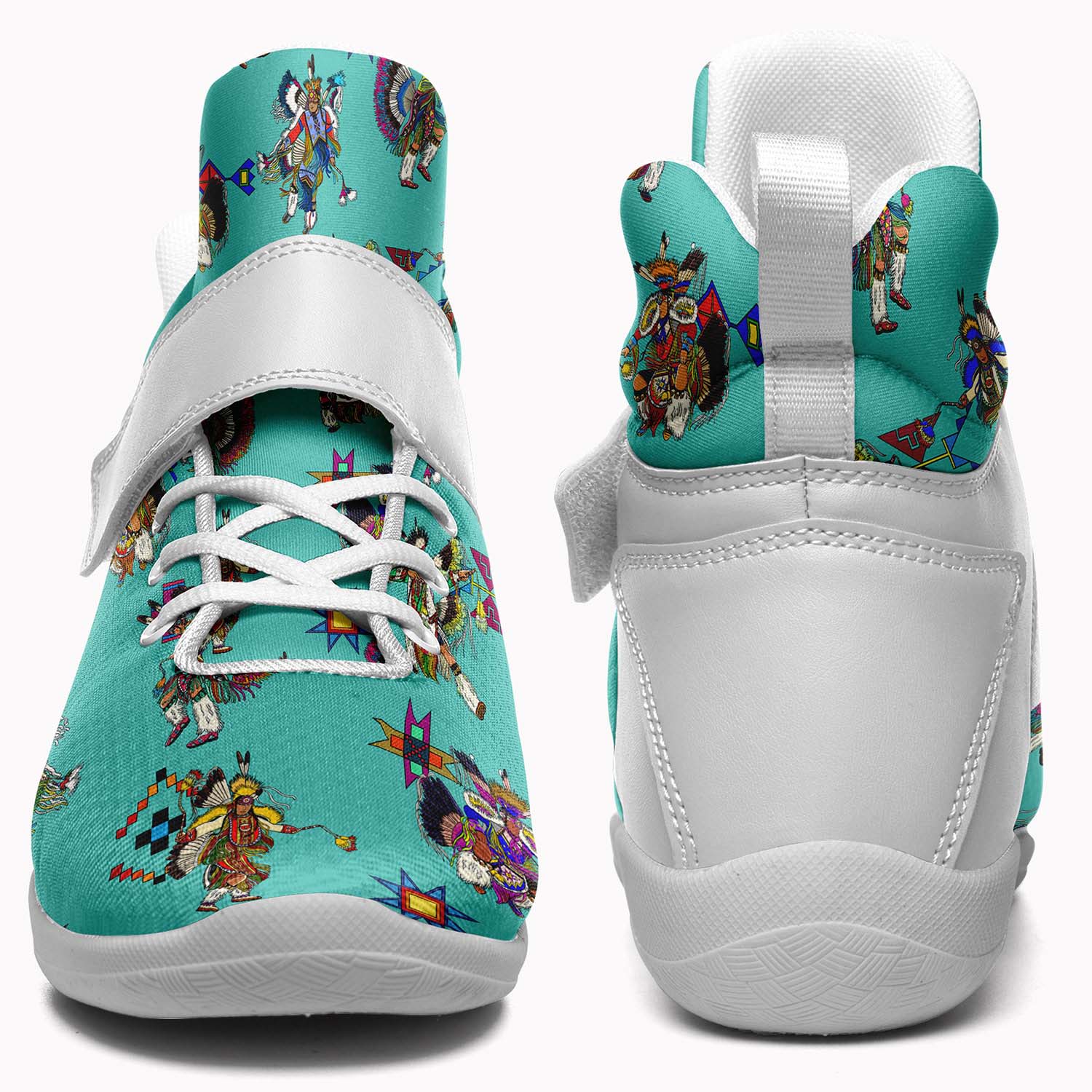 Men's Fancy Dancers Eggshell Ipottaa Basketball / Sport High Top Shoes - White Sole