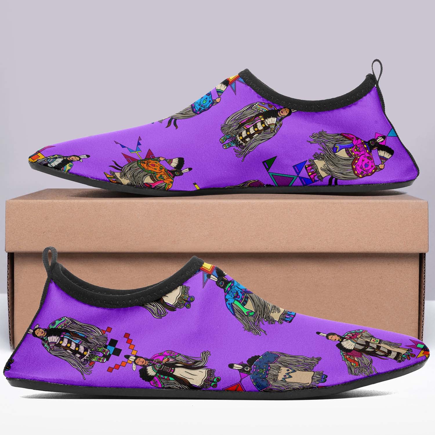 Women's Tradish Dancers Purple Sockamoccs