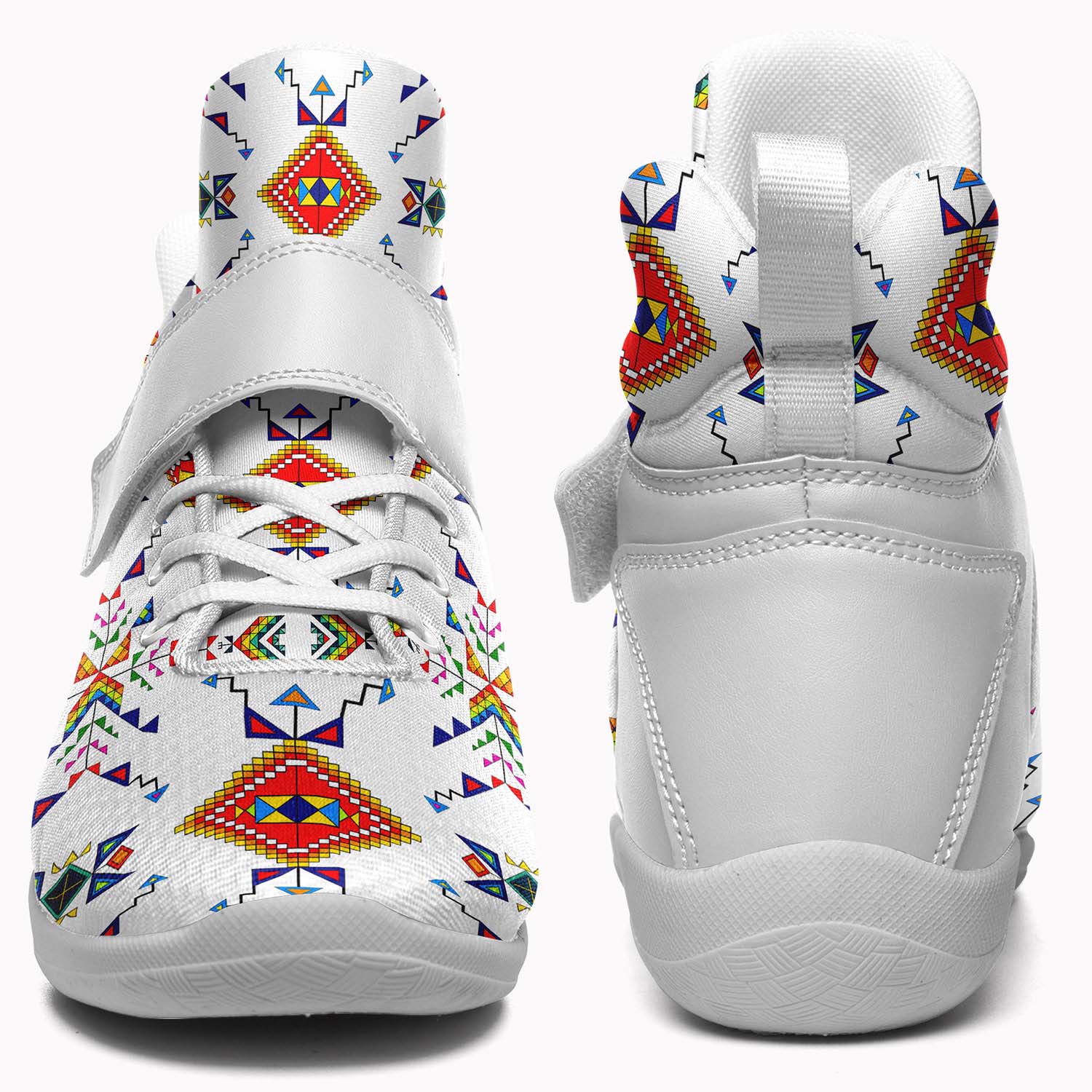 Buffalo Jump White Ipottaa Basketball / Sport High Top Shoes - White Sole