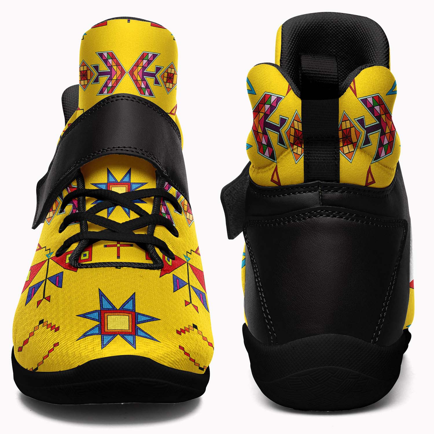 Scattered Generations Maize Ipottaa Basketball / Sport High Top Shoes - Black Sole