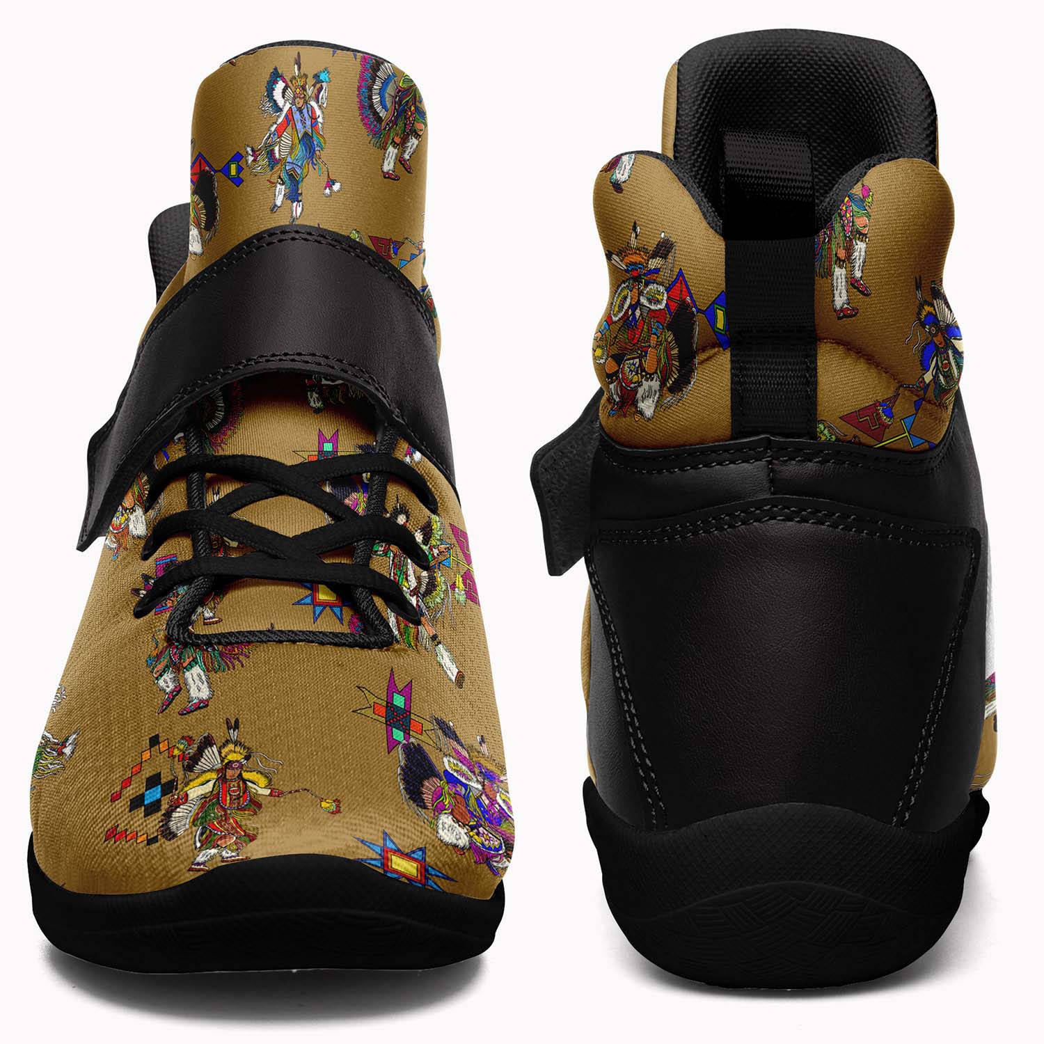 Men's Fancy Dancer Earth Ipottaa Basketball / Sport High Top Shoes - Black Sole