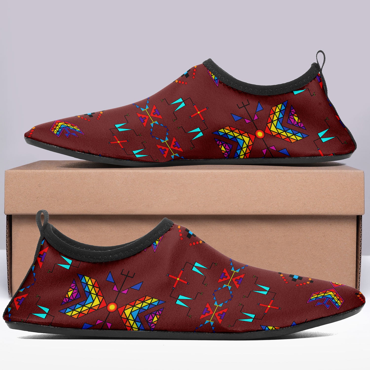 Rainy Chief Rainbow Earth Clay Sockamoccs