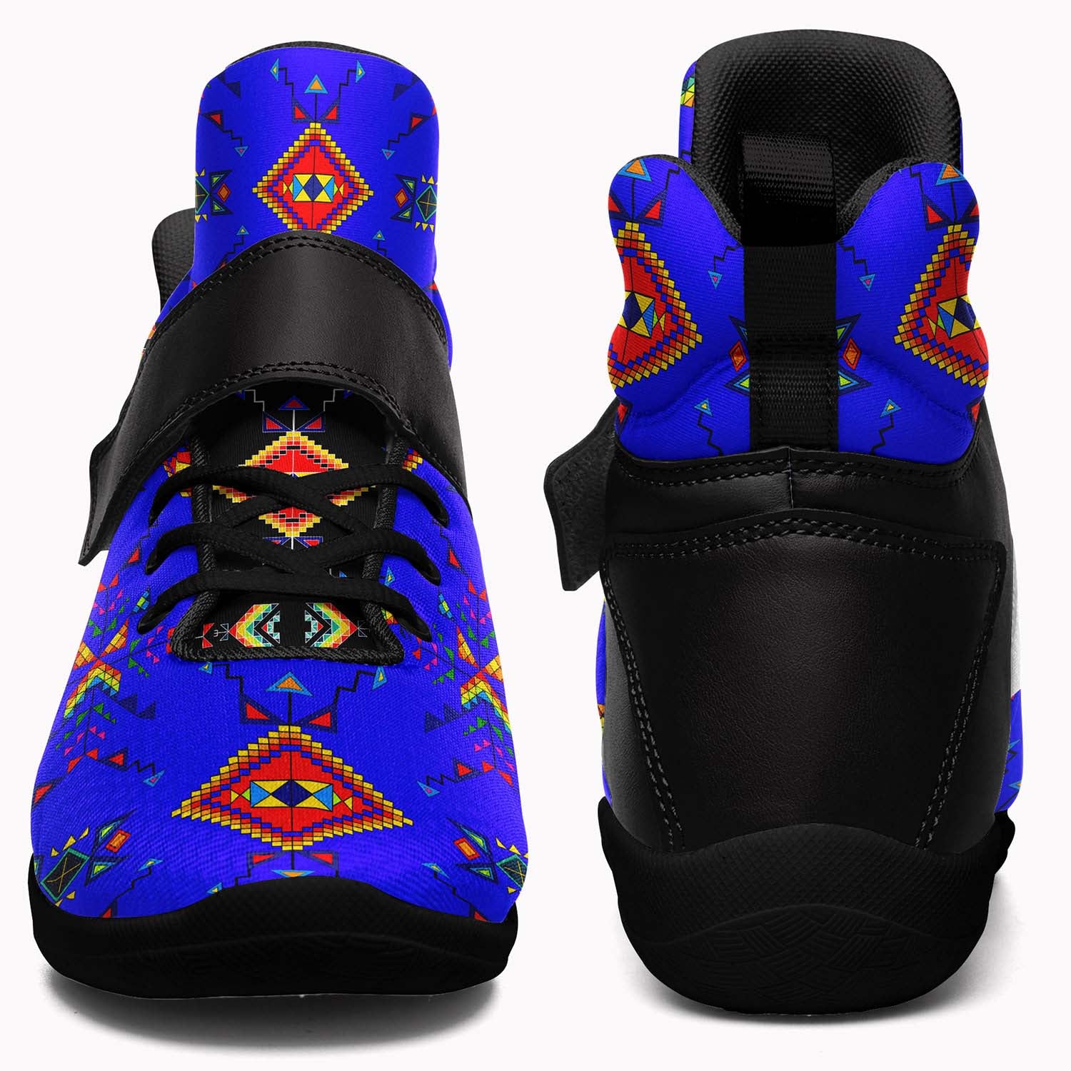 Buffalo Jump Blue Ipottaa Basketball / Sport High Top Shoes - Black Sole