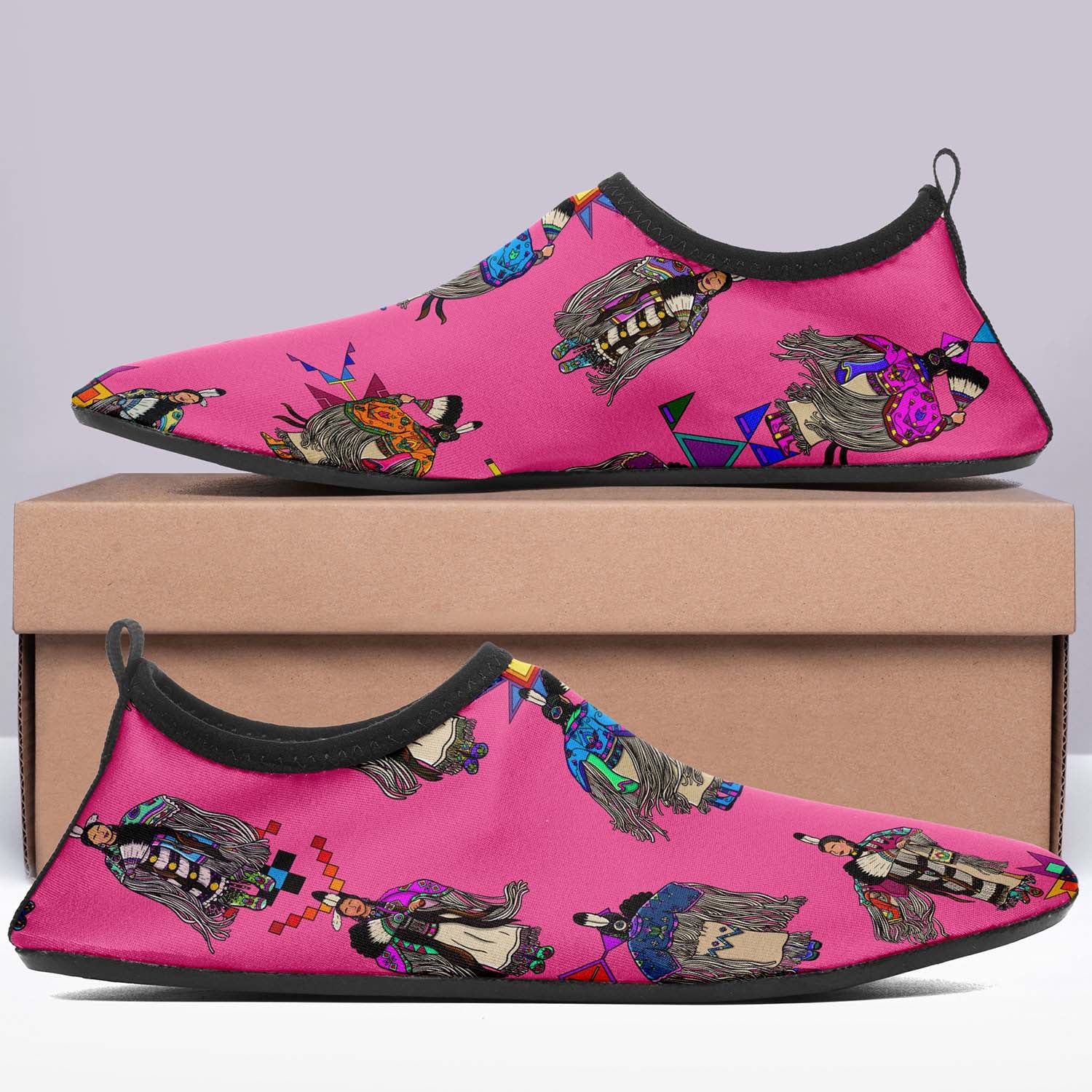 Women's Tradish Dancers Pink Sockamoccs