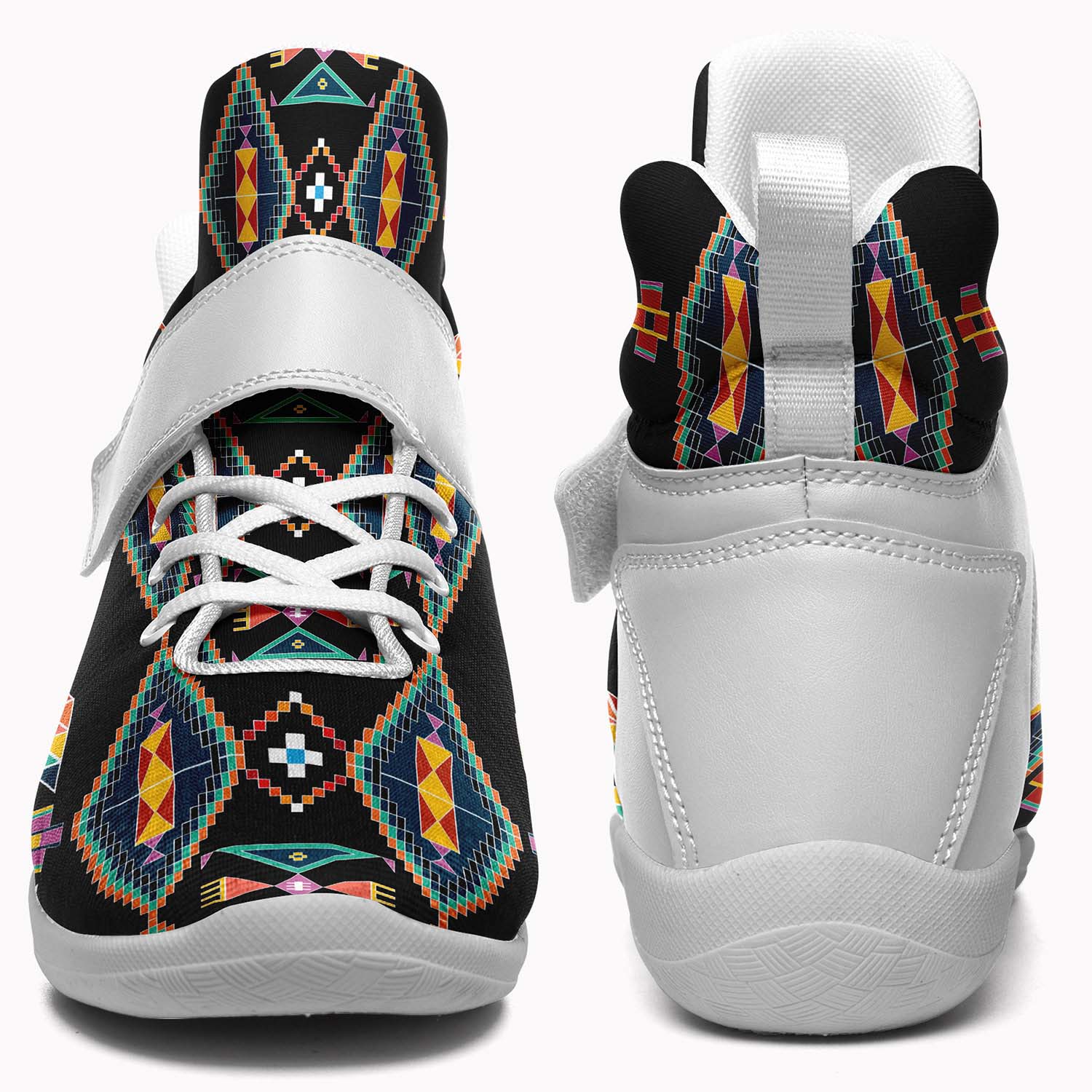 Travois Tipi Black Ipottaa Basketball / Sport High Top Shoes - White Sole