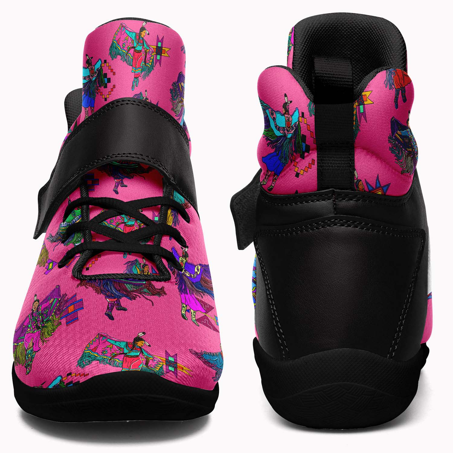 Women's Fancy Dancers Pink Ipottaa Basketball / Sport High Top Shoes - Black Sole