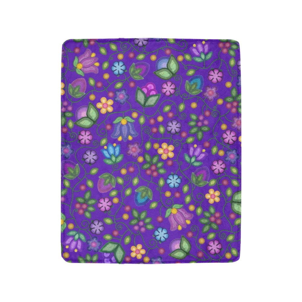 Bloom Uplift Indigo Ultra-Soft Micro Fleece Blanket 40"x50"