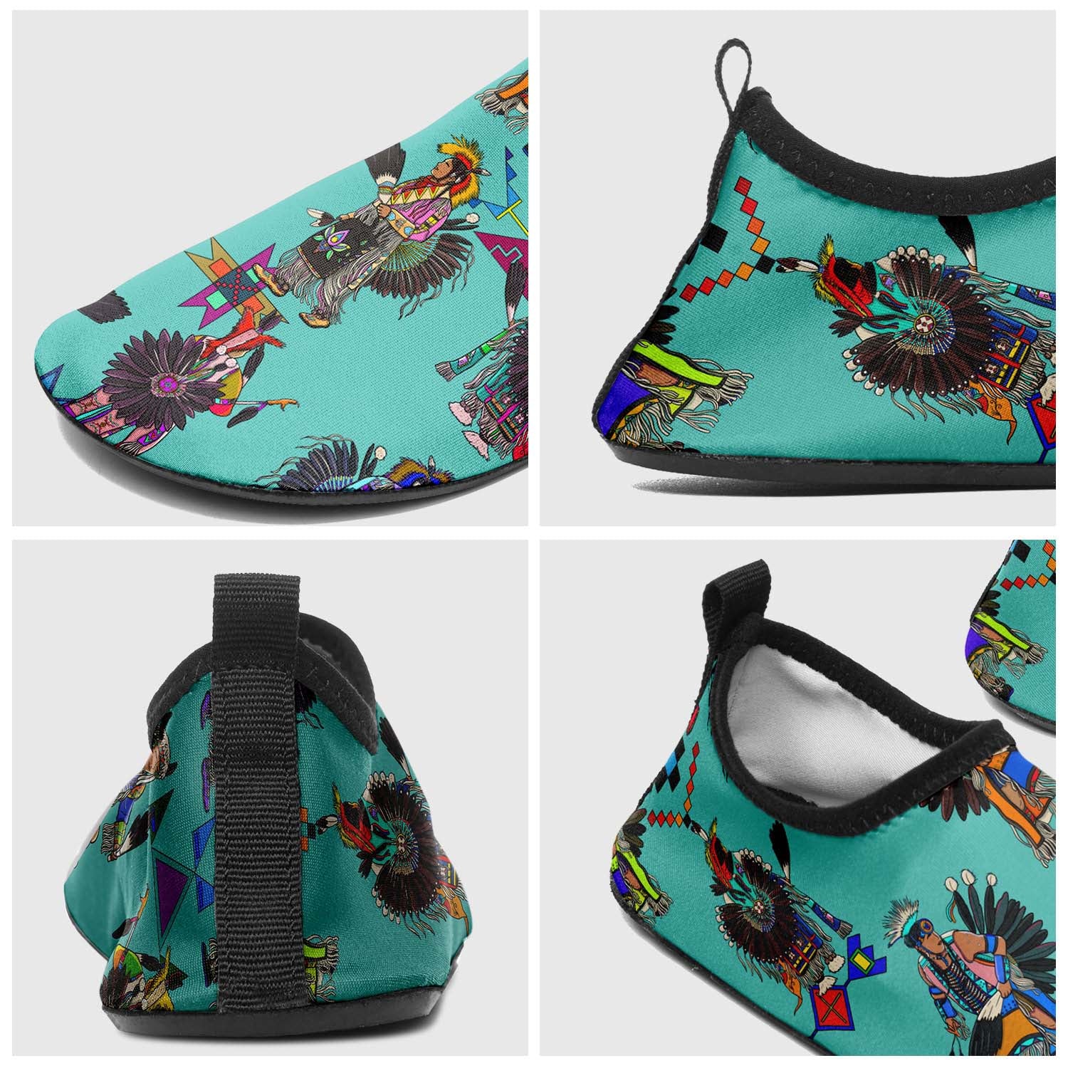 Men's Tradish Dancers Turquoise Sockamoccs