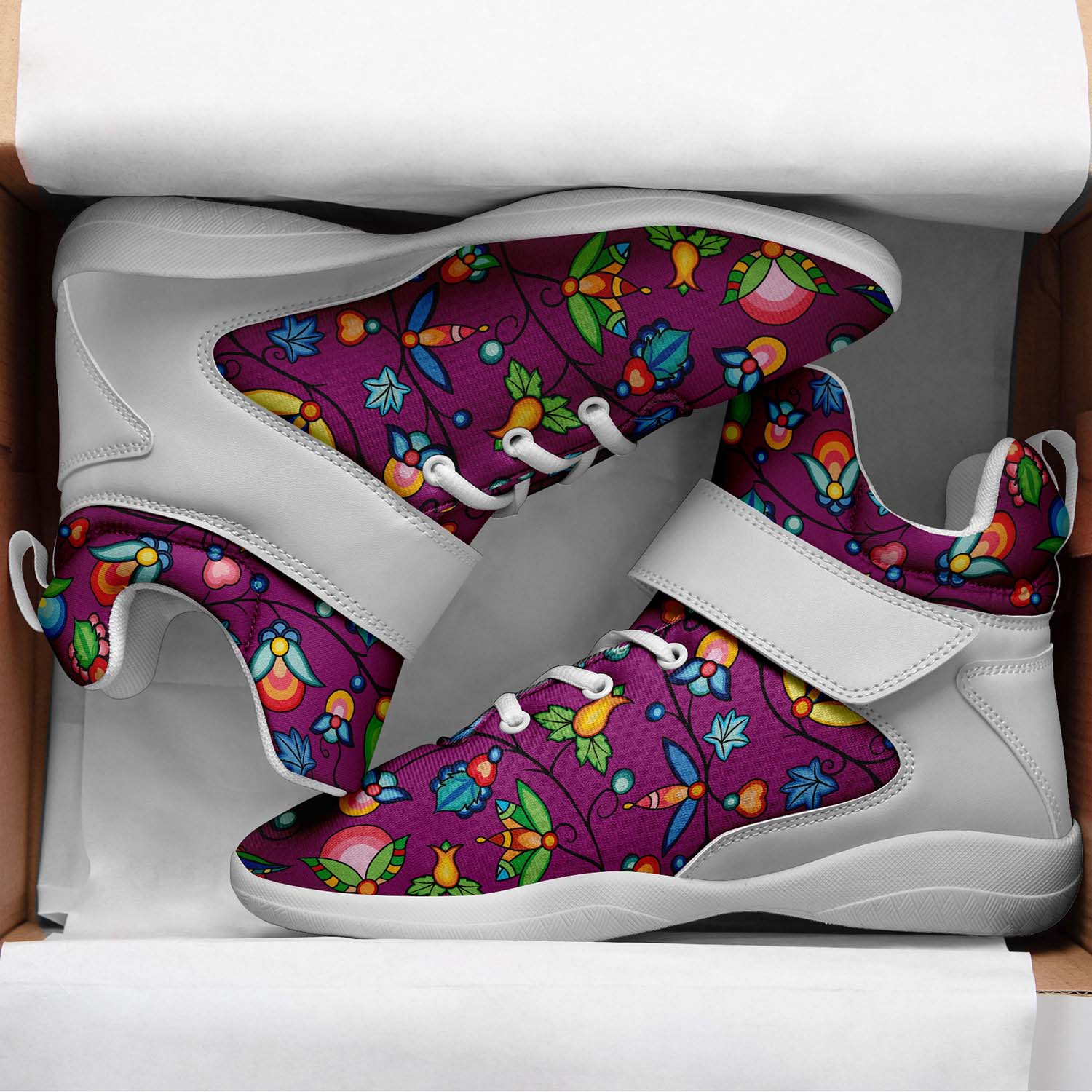 Prairie Plains Spirit Berry Soup Ipottaa Basketball / Sport High Top Shoes - White Sole