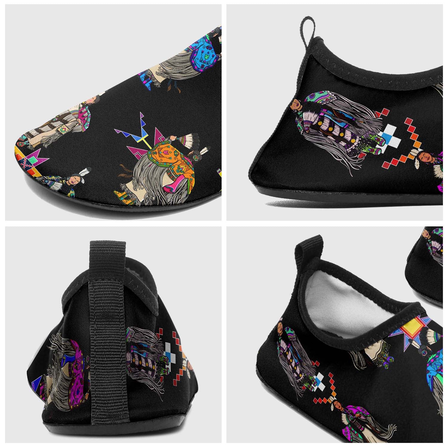 Women's Tradish Dancers Black Sockamoccs