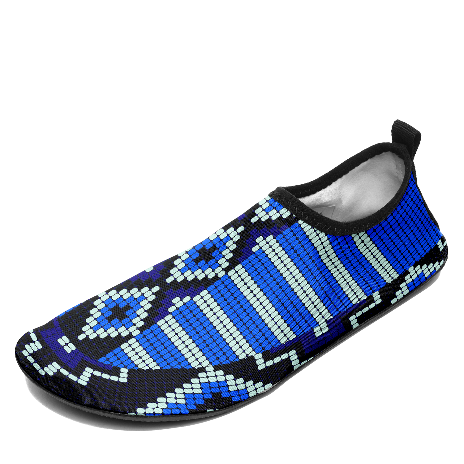 Desert Geo Blue Sockamoccs Kid's Sockamoccs Slip On Shoes