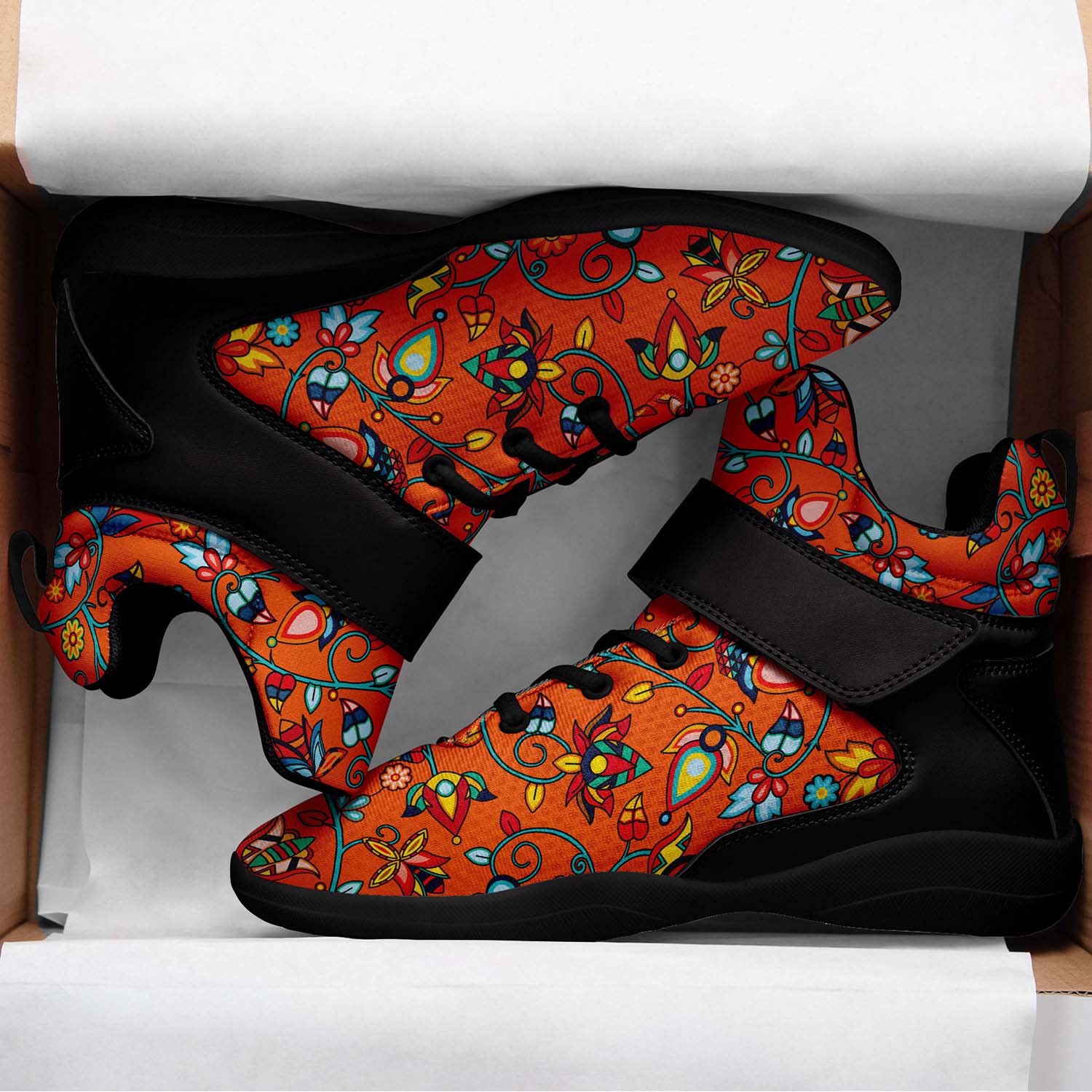 Thorny Path ECM Orange Ipottaa Basketball / Sport High Top Shoes - Black Sole