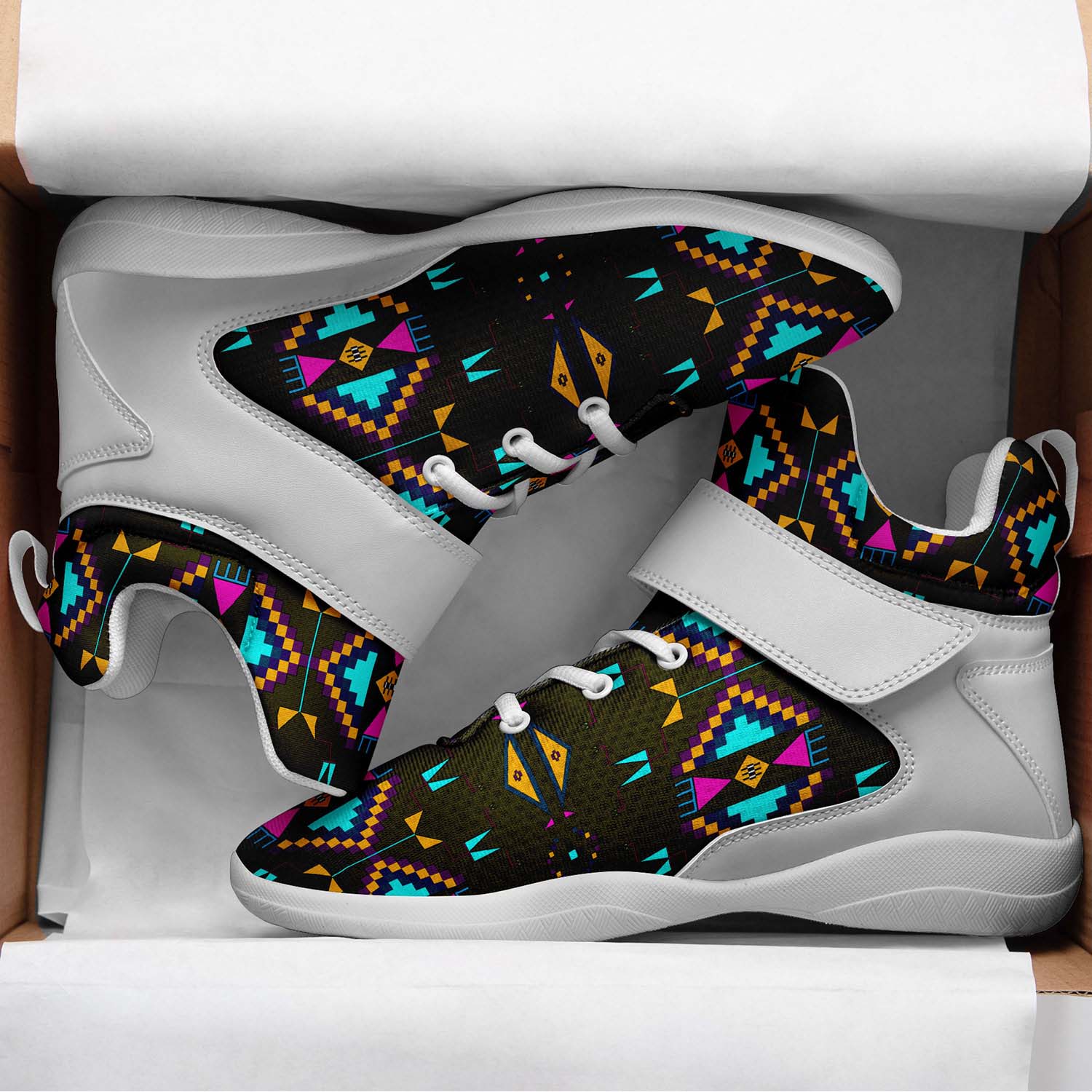 Rite of Passage Olive Ipottaa Basketball / Sport High Top Shoes - White Sole