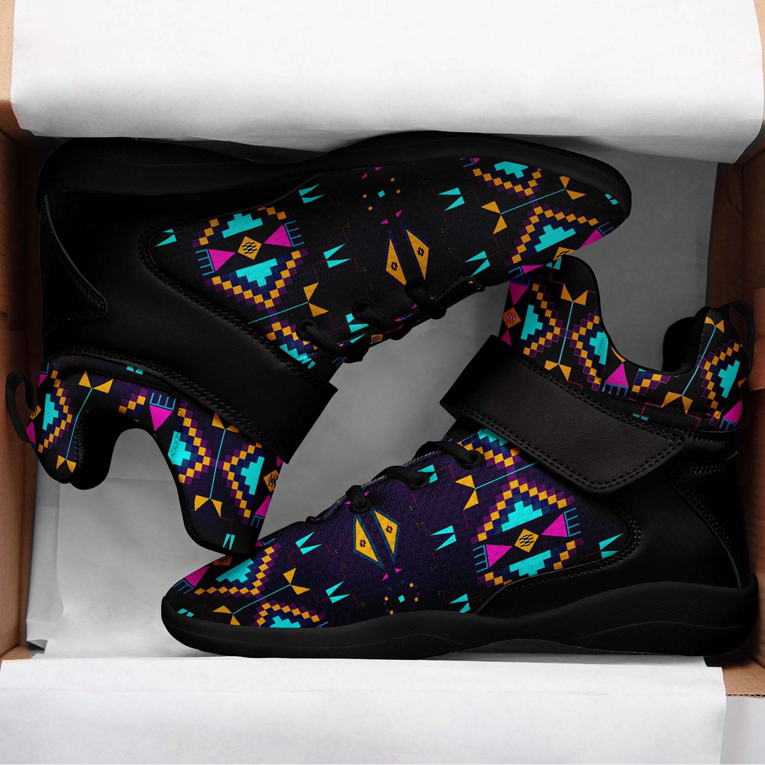 Rite of Passage Dark Purple Ipottaa Basketball / Sport High Top Shoes - Black Sole