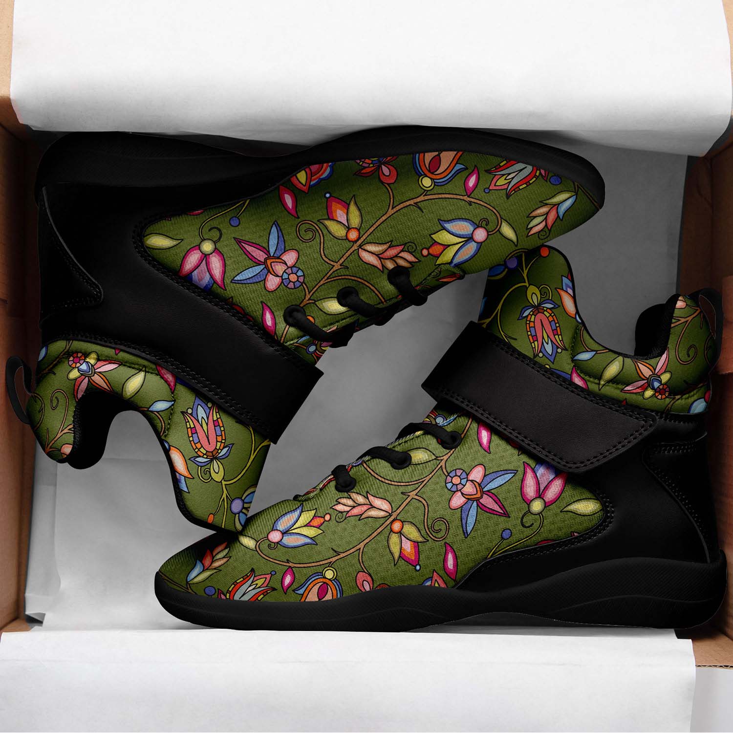 Buffalo Bloom Sage Ipottaa Basketball / Sport High Top Shoes - Black Sole