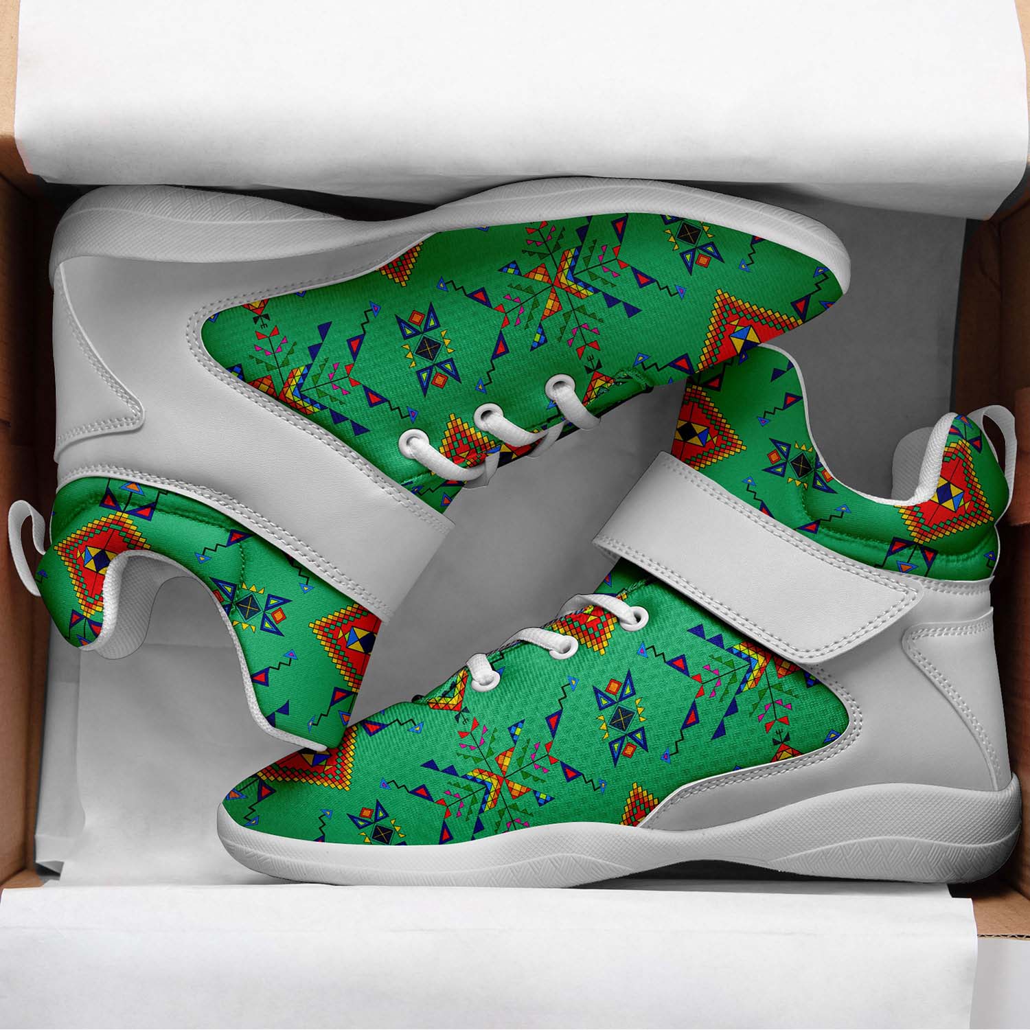 Buffalo Jump Sage Ipottaa Basketball / Sport High Top Shoes - White Sole
