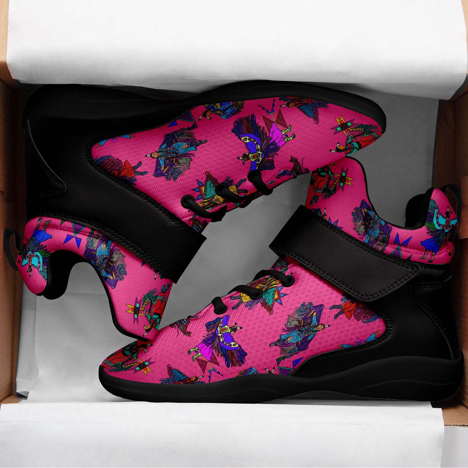 Women's Fancy Dancers Pink Ipottaa Basketball / Sport High Top Shoes - Black Sole