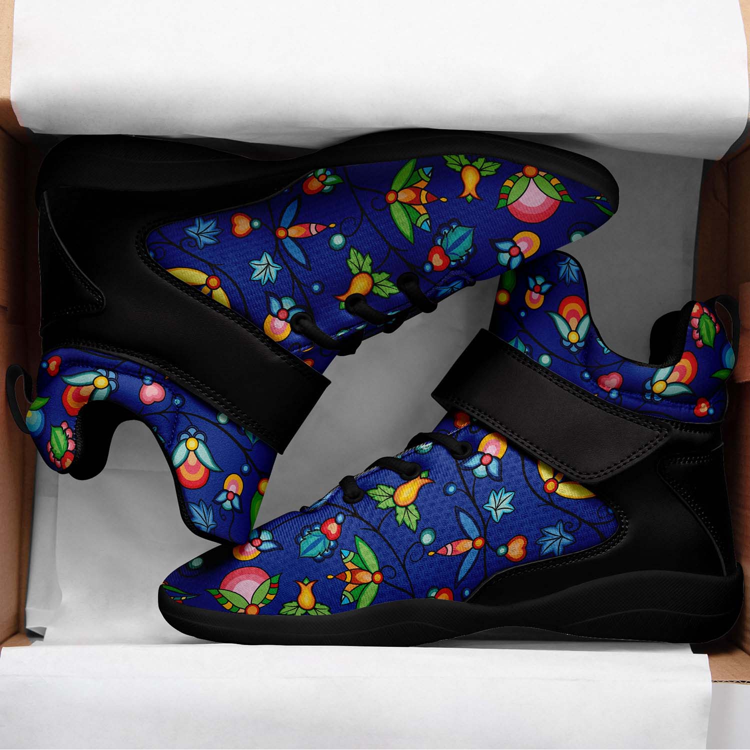 Prairie Plains Spirit Nightfall Ipottaa Basketball / Sport High Top Shoes - Black Sole