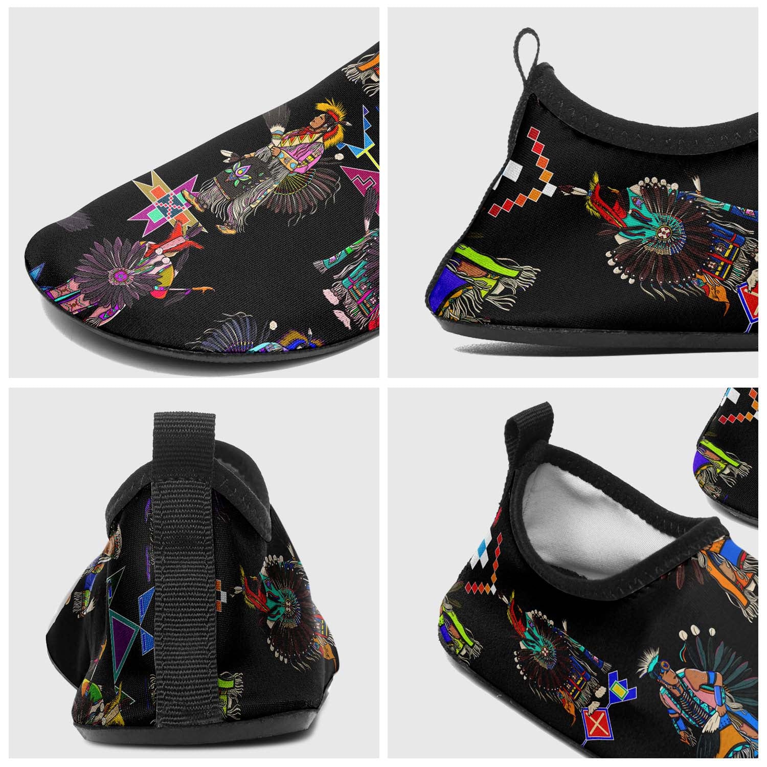 Men's Tradish Dancers Black Sockamoccs
