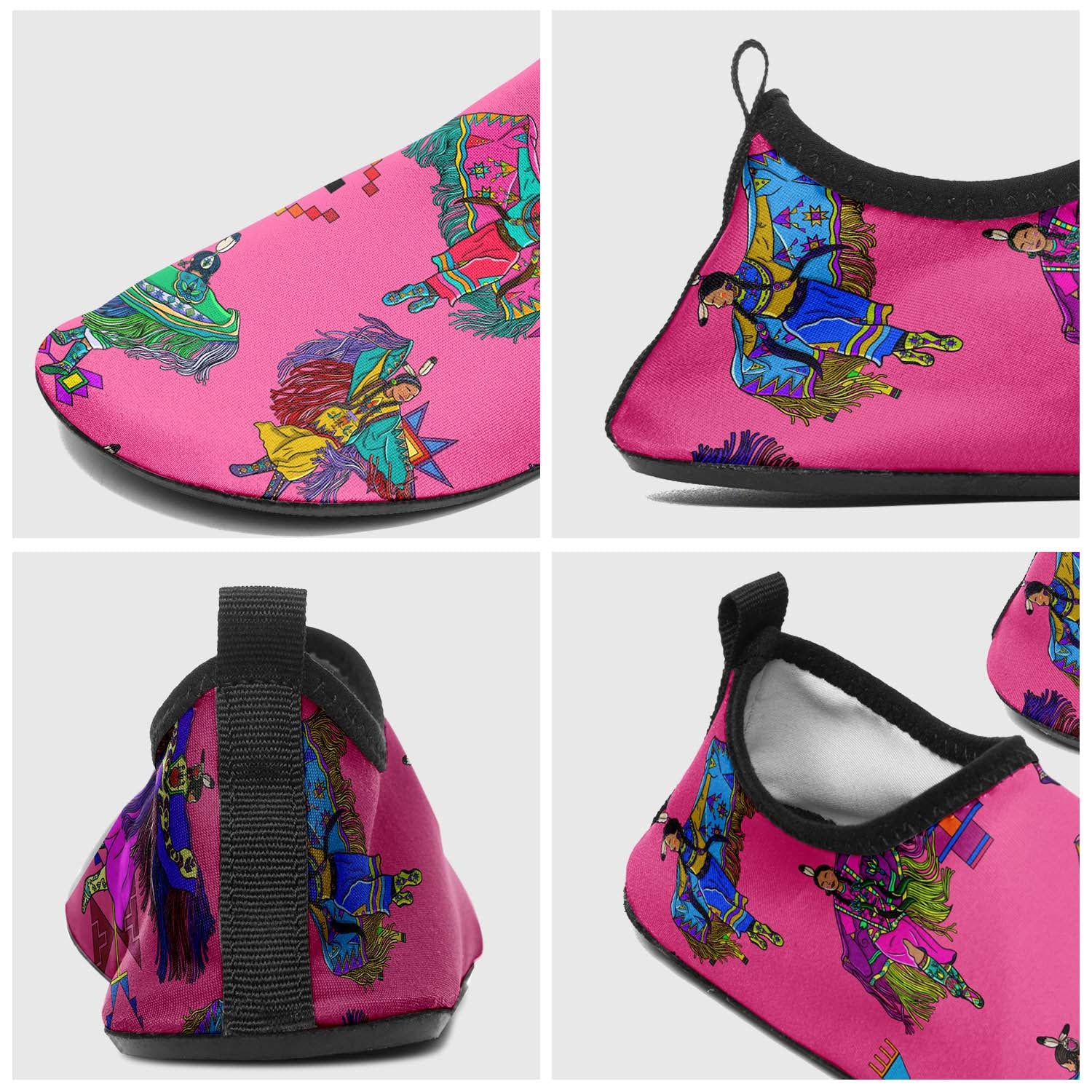 Women's Fancy Dancers Pink Sockamoccs