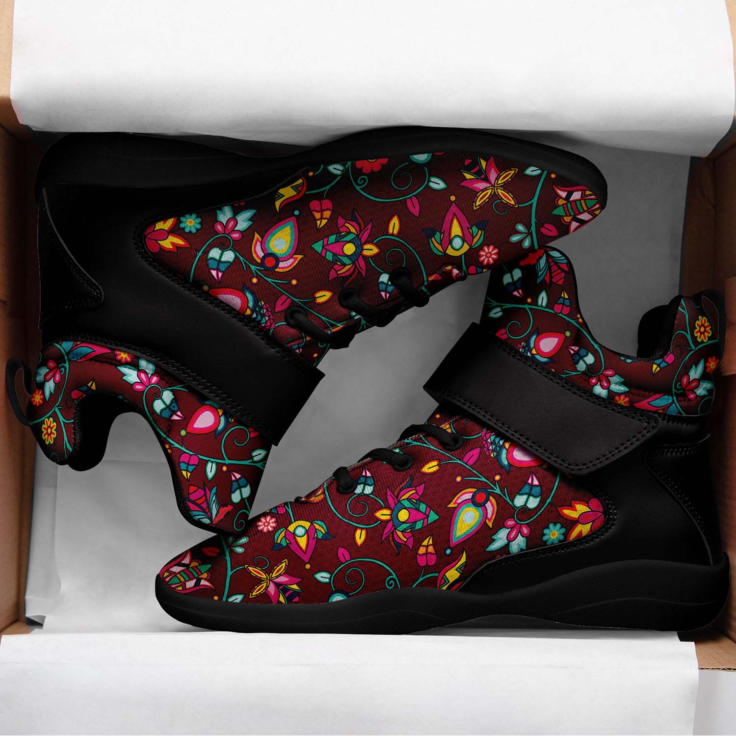 Thorny Path Cranberry Ipottaa Basketball / Sport High Top Shoes - Black Sole