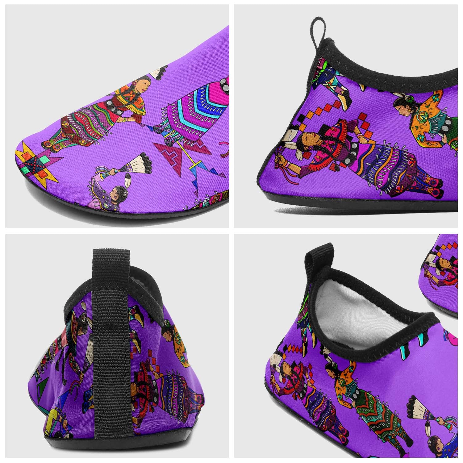 Women's Jingle Dancers Purple Sockamoccs