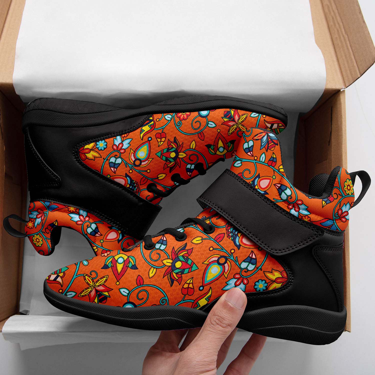 Thorny Path ECM Orange Ipottaa Basketball / Sport High Top Shoes - Black Sole