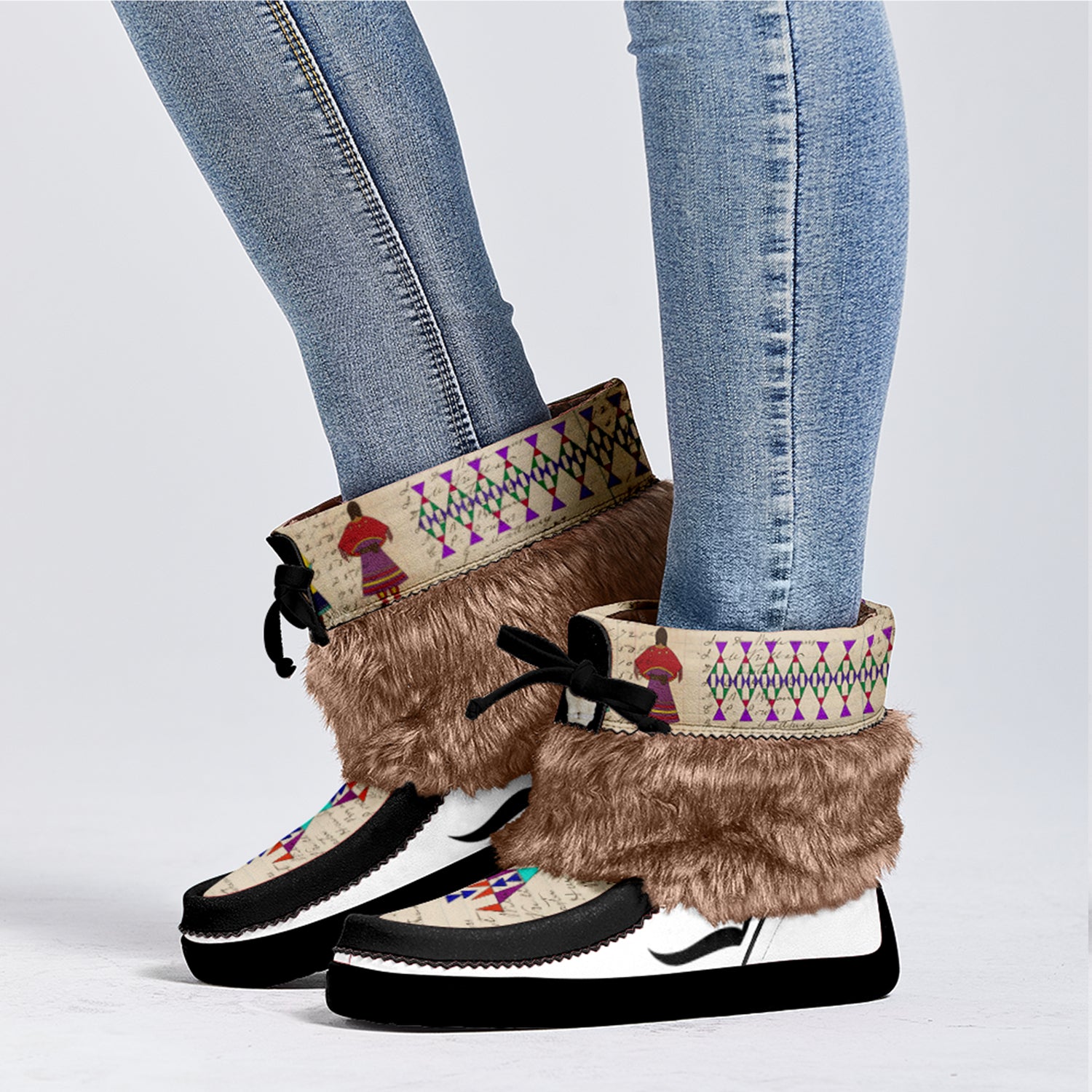 Frosted Leaf Spirit Leather MocLux Ankle with Fur main image 0