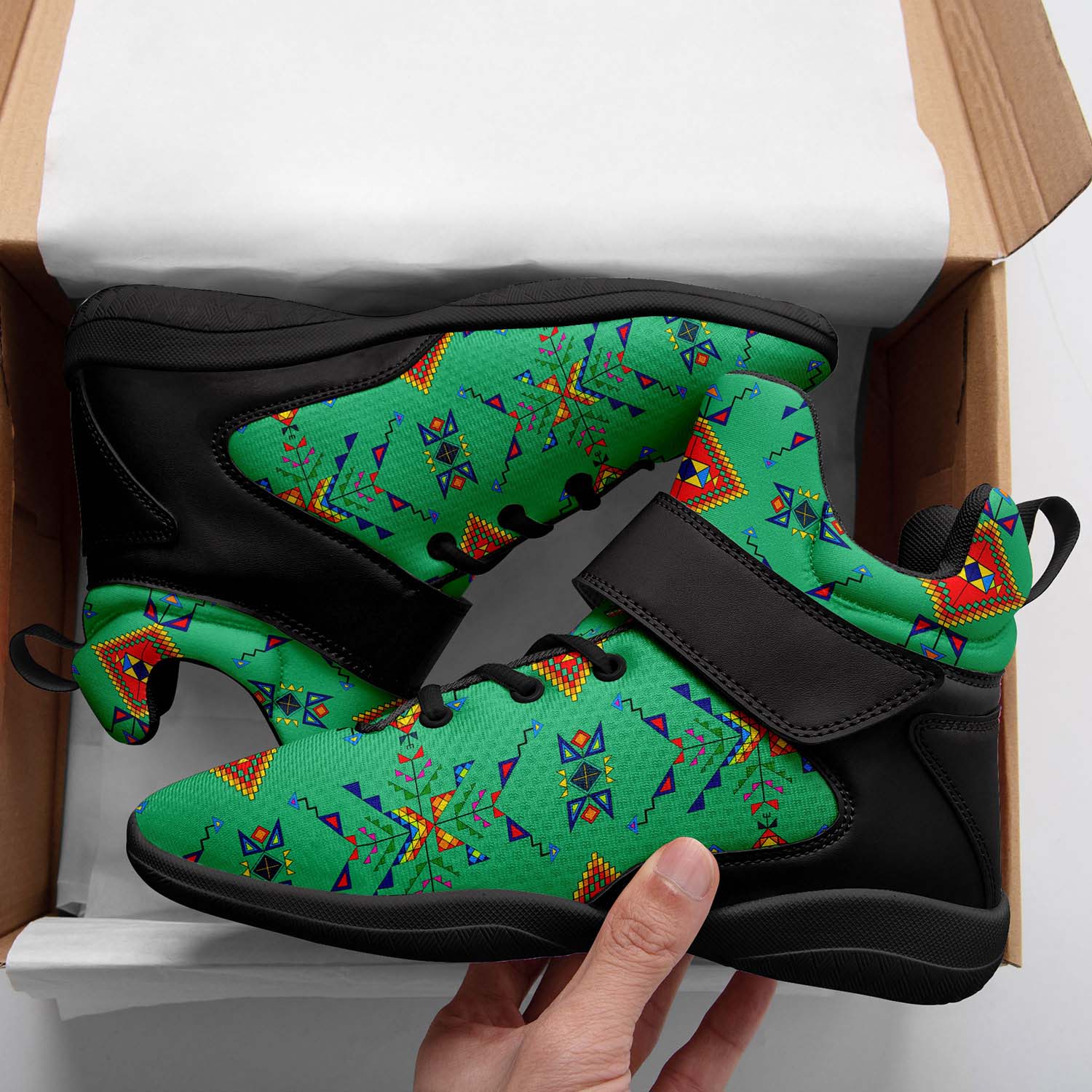 Buffalo Jump Sage Ipottaa Basketball / Sport High Top Shoes - Black Sole