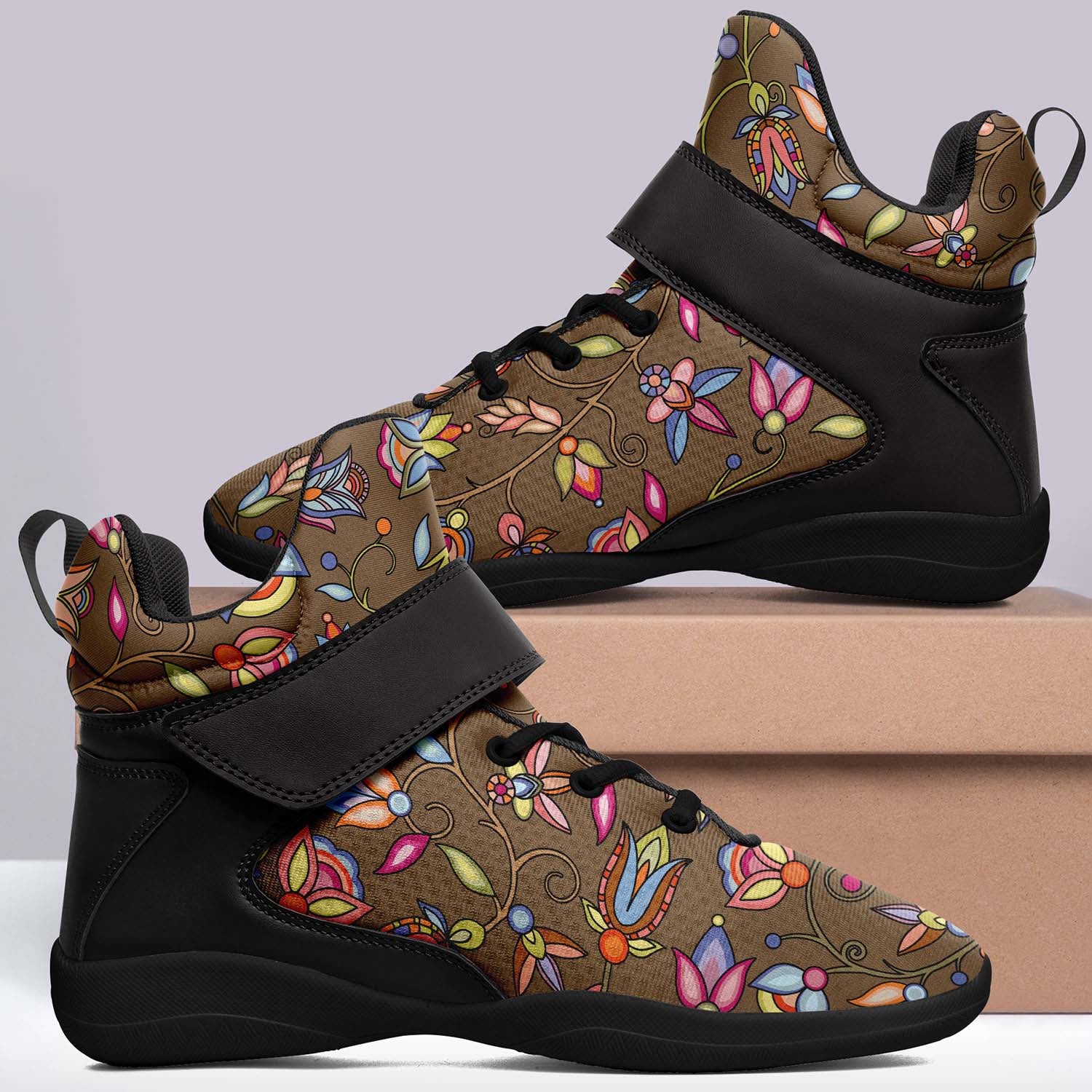 Buffalo Bloom Earth Song Ipottaa Basketball / Sport High Top Shoes - Black Sole